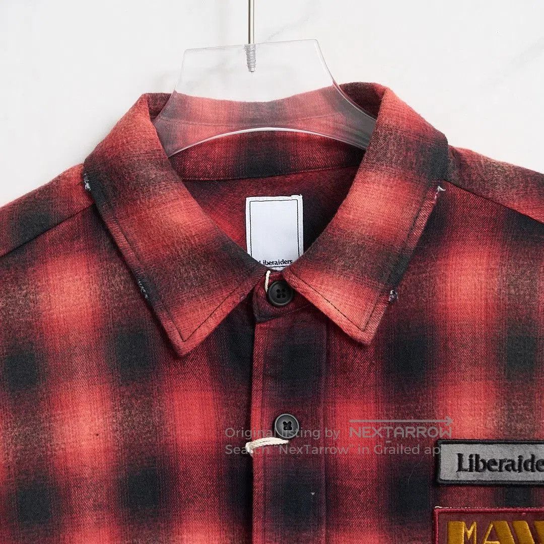 Liberaiders Liberaiders Men's Vintage Distressed Plaid Shirt. Size US M / EU 48-50 / 2 - 3 Thumbnail