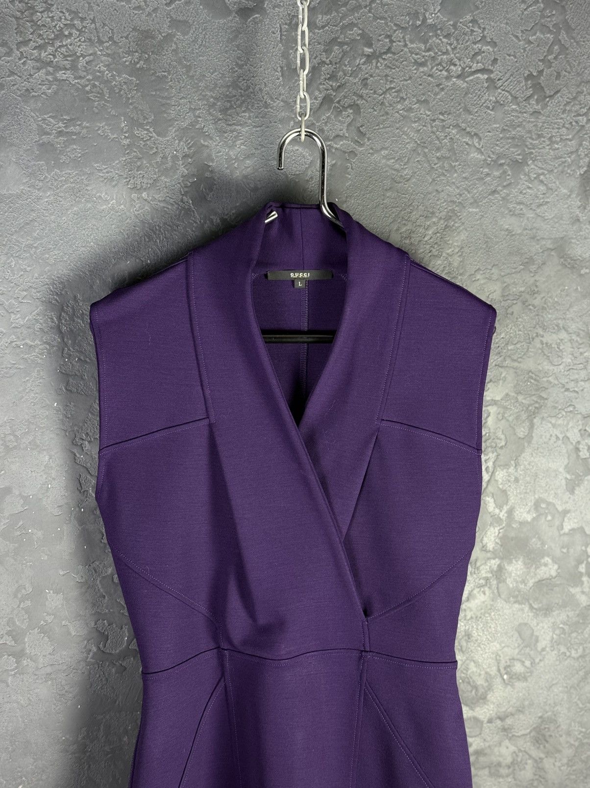 Gucci Gucci Vintage Women’s Purple Sleeveless Sheath Dress Size L Size L / US 10 / IT 46 - 5 Thumbnail