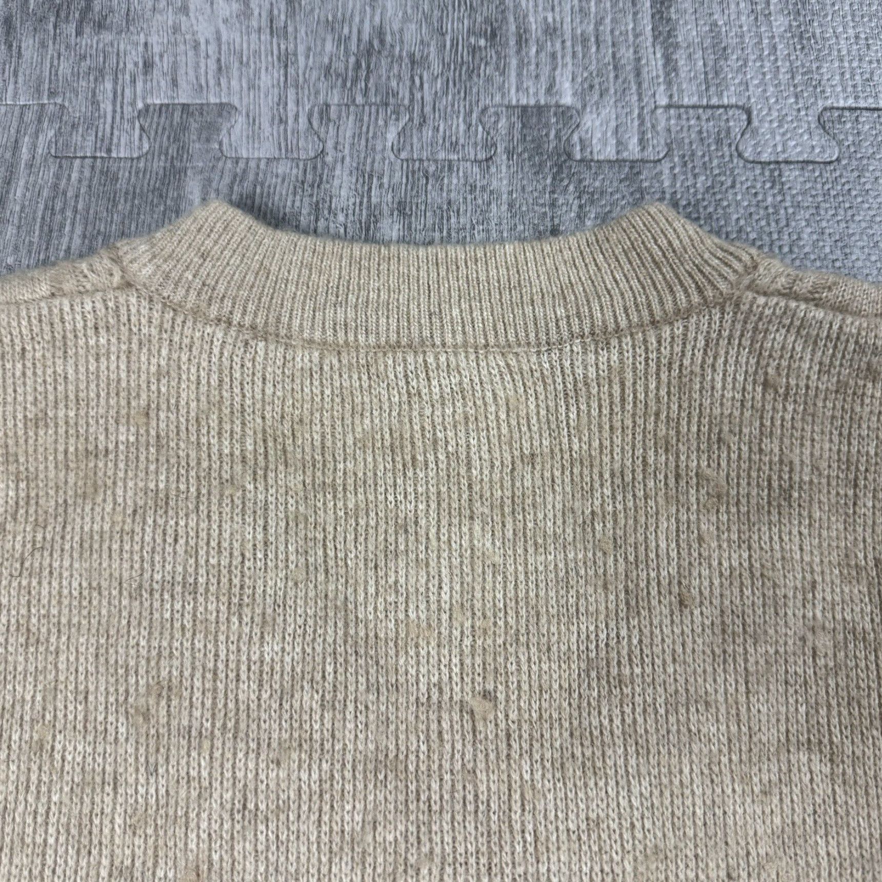 Vintage VINTAGE Preppy Argyle Knit V-Neck Pullover Sweater Mens Large Beige Soft 100% Lambswool Size US L / EU 52-54 / 3 - 5 Thumbnail