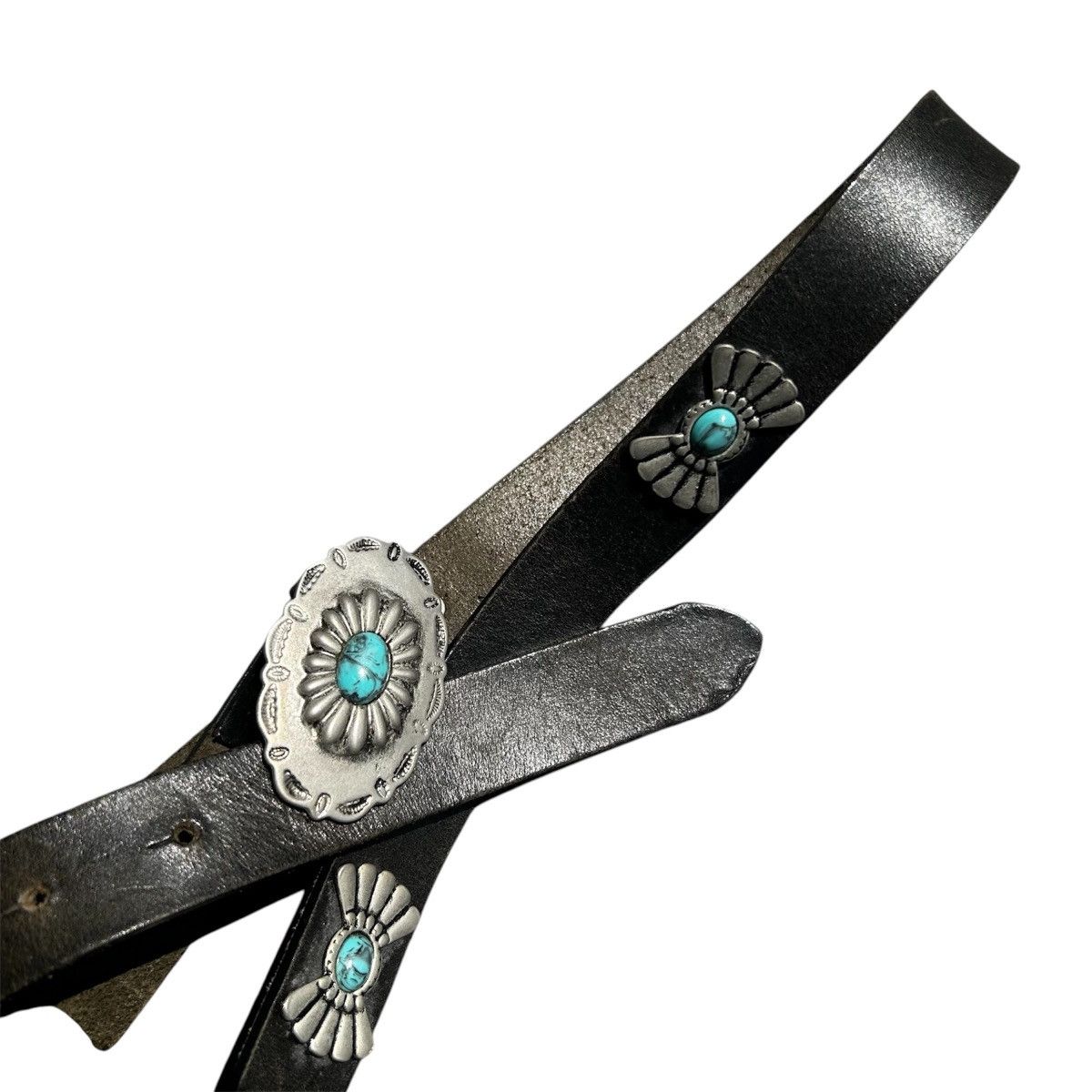 Leather × Vintage VINTAGE NAVAJO CONCHOS LEATHER BELT Size 32 - 1 Thumbnail