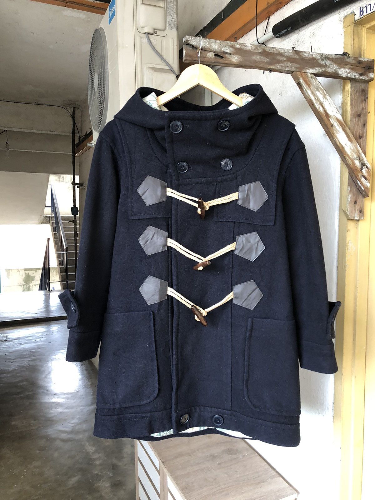 Issey Miyake Ne-net by Issey Miyake Wool Duffle Coat Hoodie Size US M / EU 48-50 / 2 - 4 Thumbnail