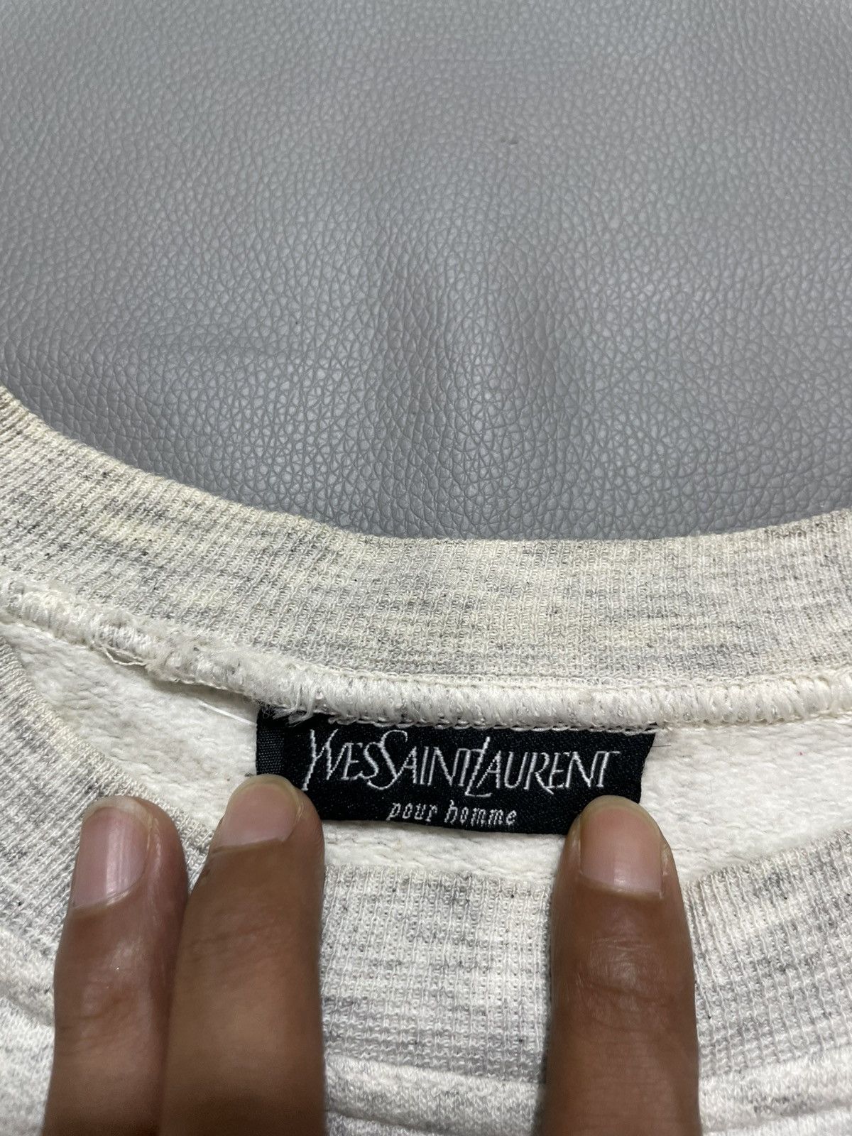 Yves Saint Laurent Vintage Ysl Yves Saint Laurent Pour Homme sweatshirt logo Size US S / EU 44-46 / 1 - 4 Thumbnail