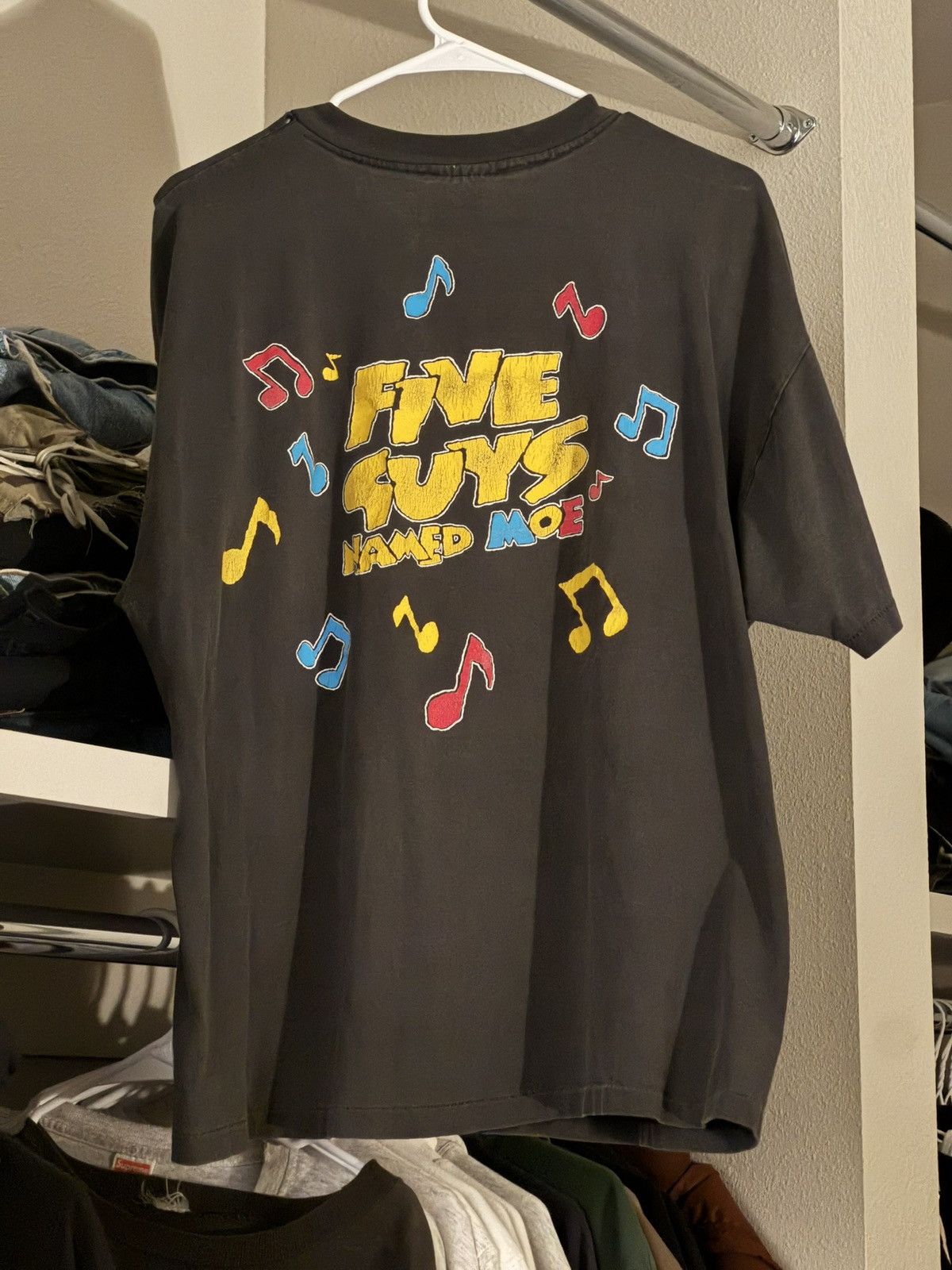 Hanes Vintage 1990 Five Guys Named Moe Broadway Musical Tee XL Size US XL / EU 56 / 4 - 2 Thumbnail