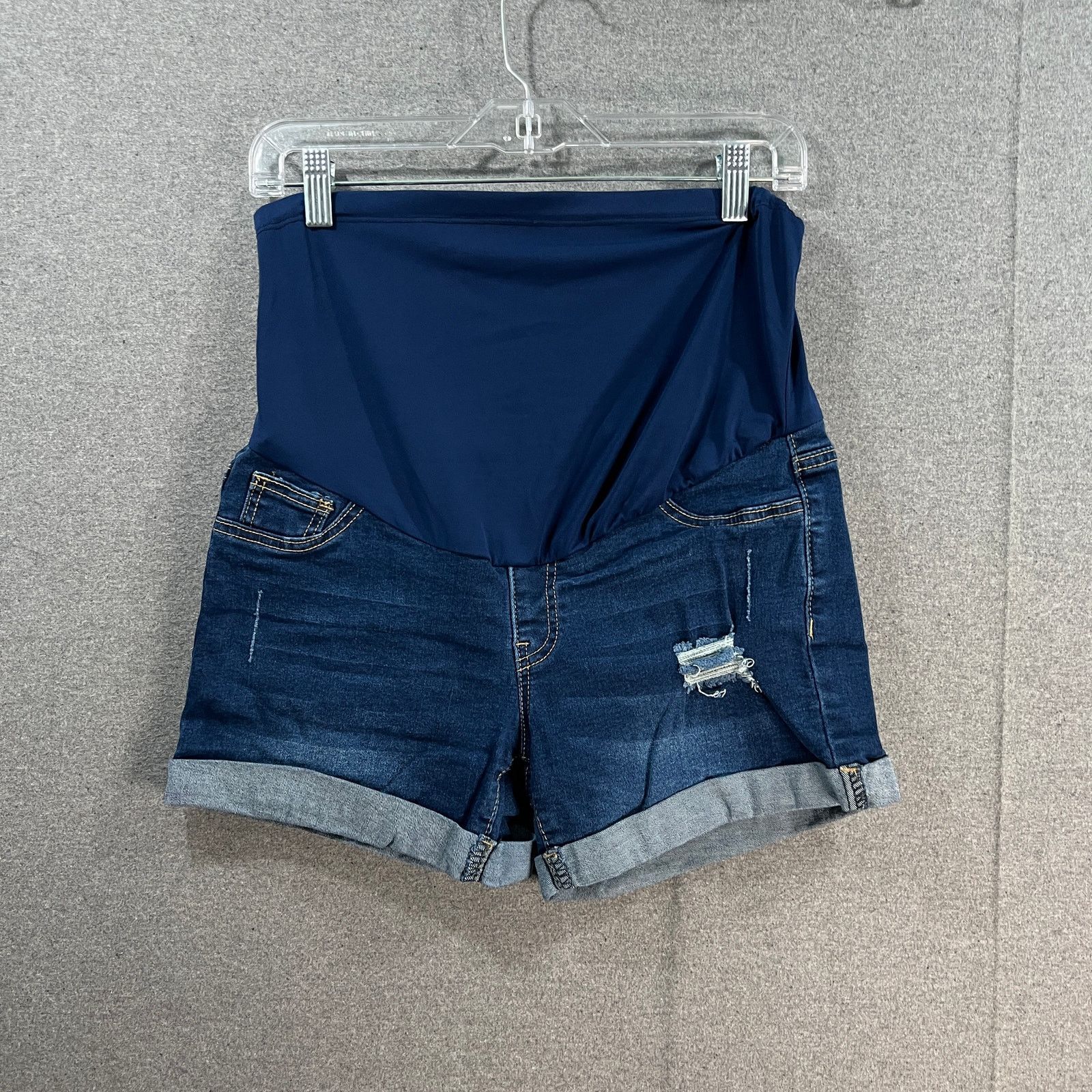 Other Shein Maternity Short Blue Jeans Women Size Medium (6US) Size 28" / US 6 / IT 42 - 1 Thumbnail