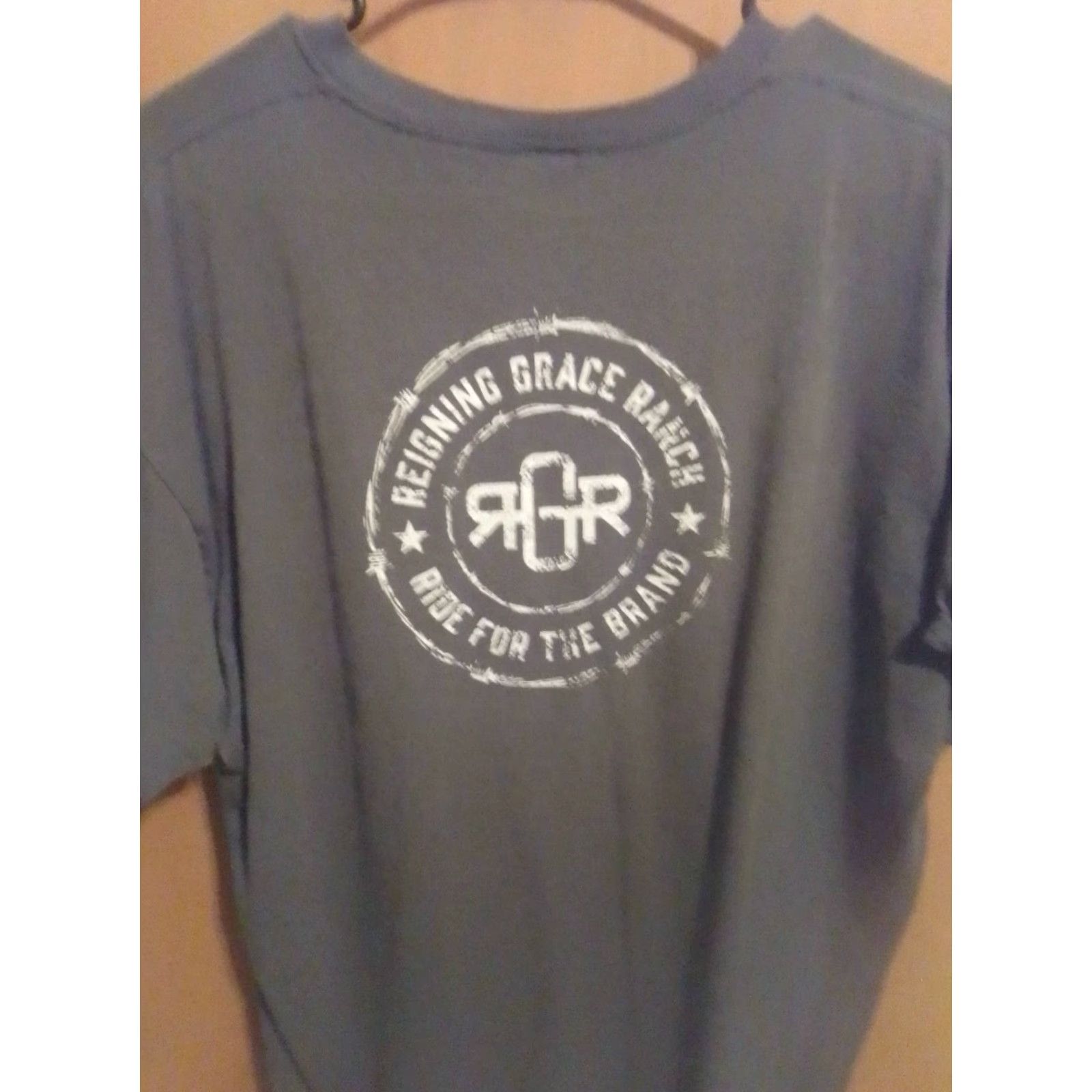 Jerzees GRACE RANCH GREEN RIDE FOR THE BRAND T-SHIRT SS 50/50 jerzees dri power activeXL Mens T-Shirt XL Green Size US XL / EU 56 / 4 - 2 Thumbnail