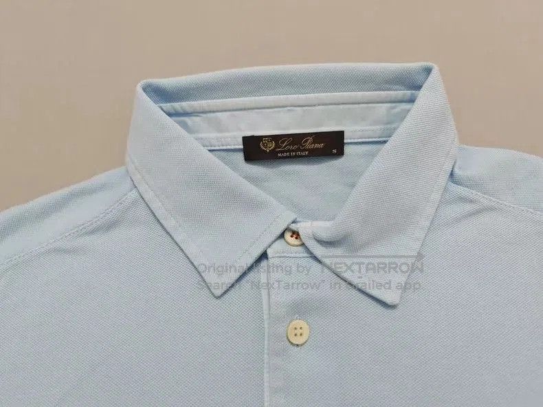 Loro Piana Loro Piana Men's Light Blue Short Sleeve Polo. Size US S / EU 44-46 / 1 - 3 Thumbnail