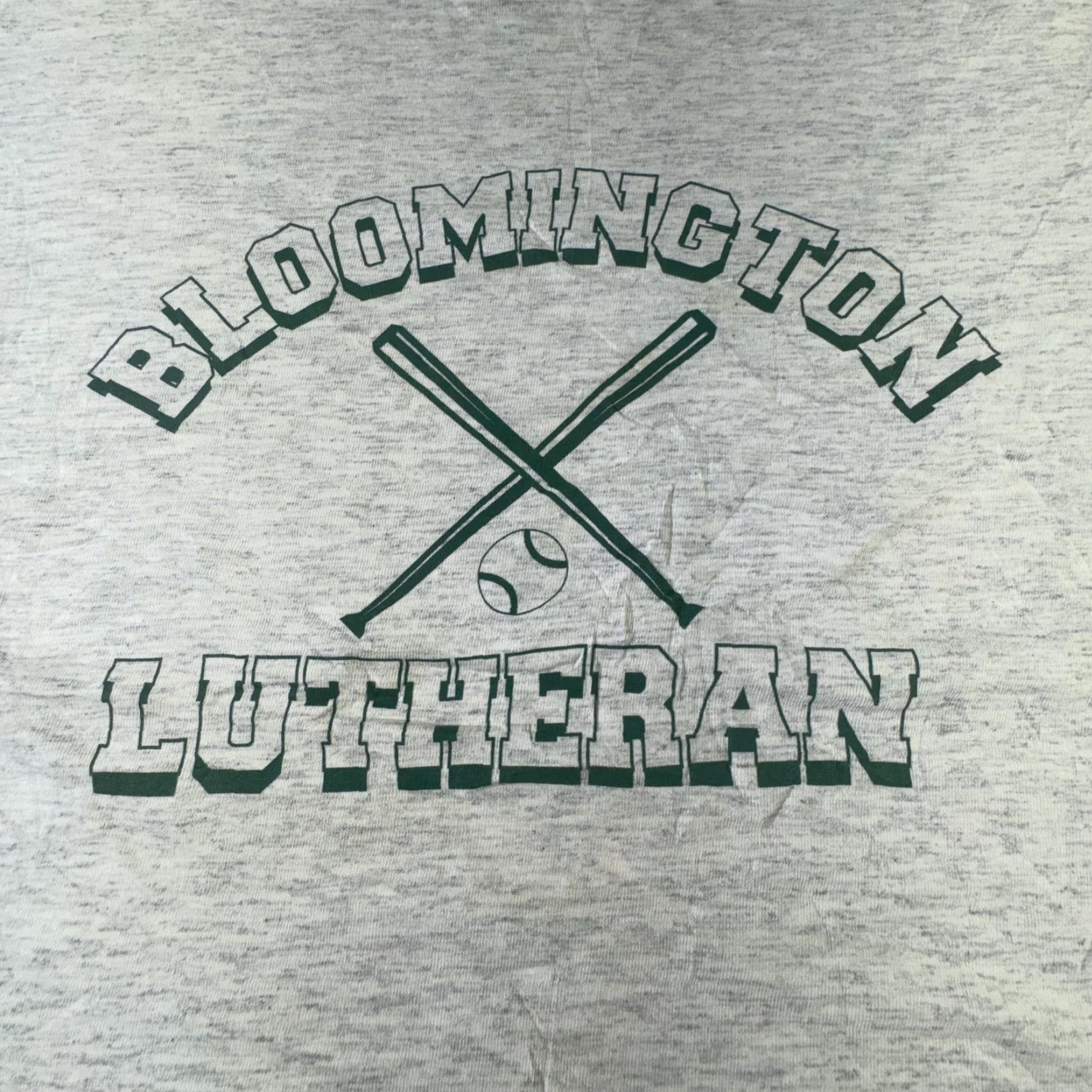 Fruit Of The Loom VINTAGE Bloomington Lutheran Shirt Mens XL Gray Fruit of the Loom Baseball 90s Tee Size US XL / EU 56 / 4 - 2 Thumbnail