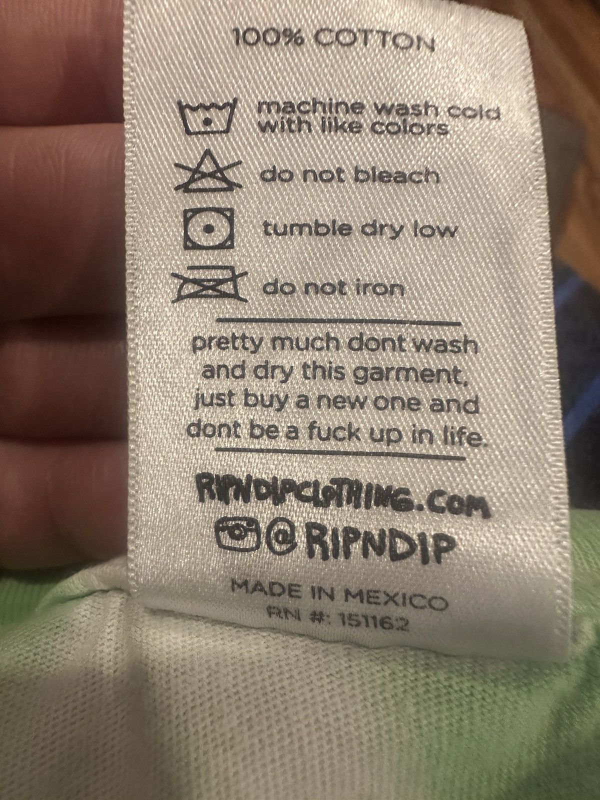 RIPNDIP RipNDip Green Tie Dye Crew Neck T Shirt Lord Nermal Size M Size US M / EU 48-50 / 2 - 8 Thumbnail