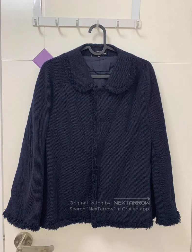 Comme des Garcons Comme Des Garcons Navy Blue Wool Coat Size M / US 6-8 / IT 42-44 - 1 Thumbnail