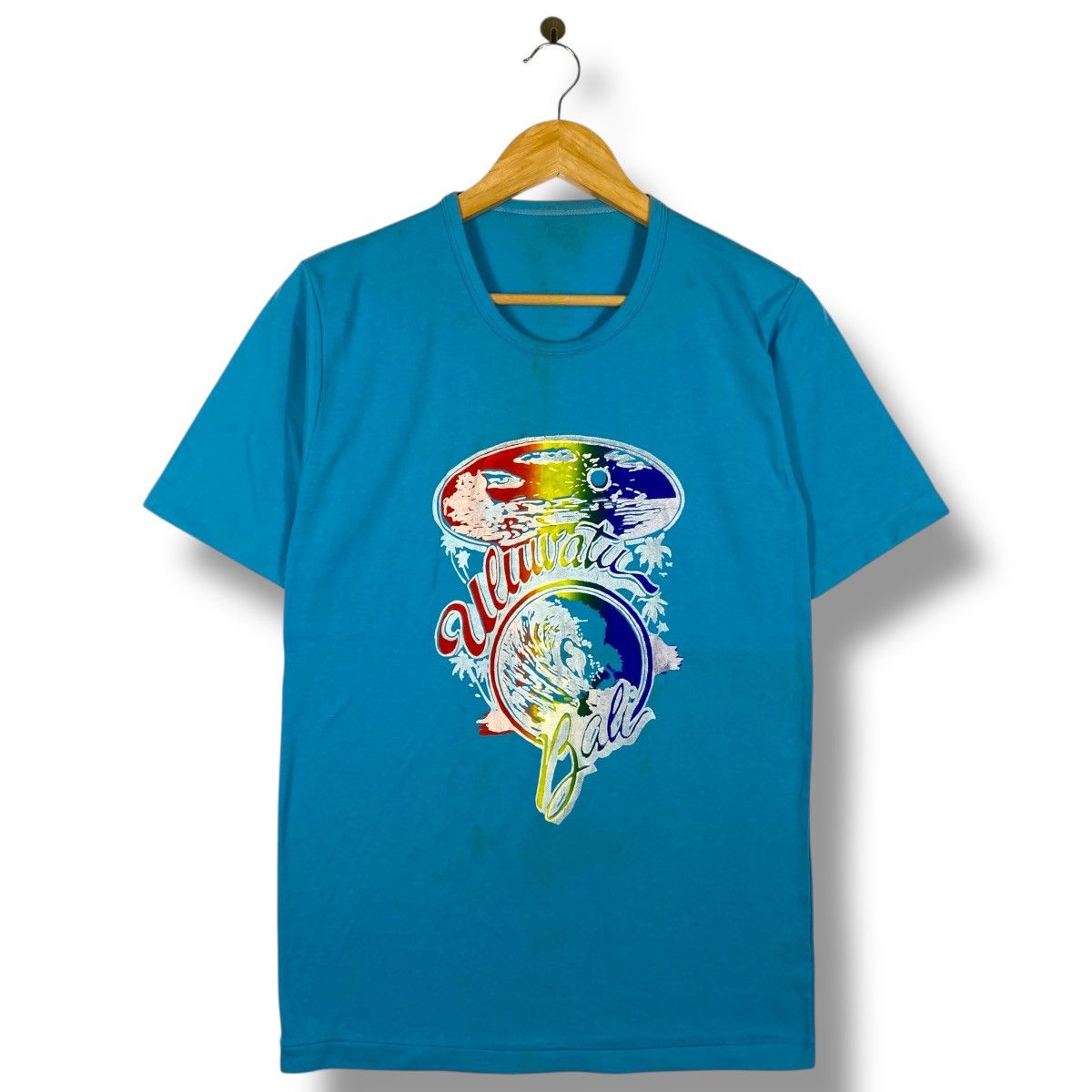 Vintage Vintage 80's ULUWATU BALI Surf Graphic Tee Shirt Medium Size Size US S / EU 44-46 / 1 - 1 Thumbnail