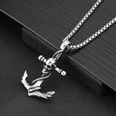 Japanese Brand × Jewelry Skull Anchor Pendant Necklace Size ONE SIZE - 2 Thumbnail