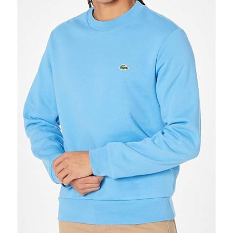 Lacoste Lacoste Men's Organic Brushed Cotton Sweatshirt Argentine S Size US S / EU 44-46 / 1 - 1 Thumbnail