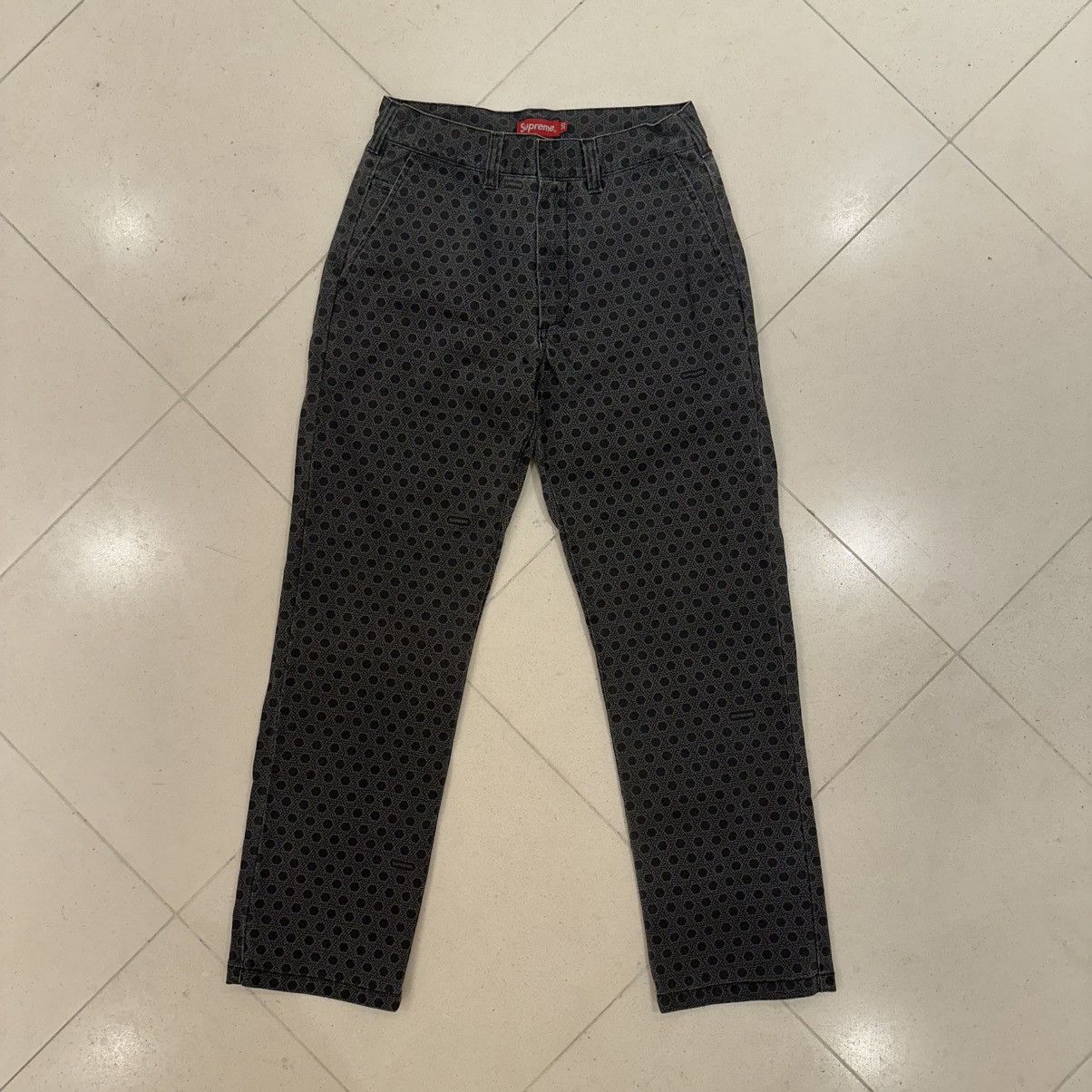 Supreme Supreme Black Monogram Work Pants Size US 30 / EU 46 - 2 Thumbnail