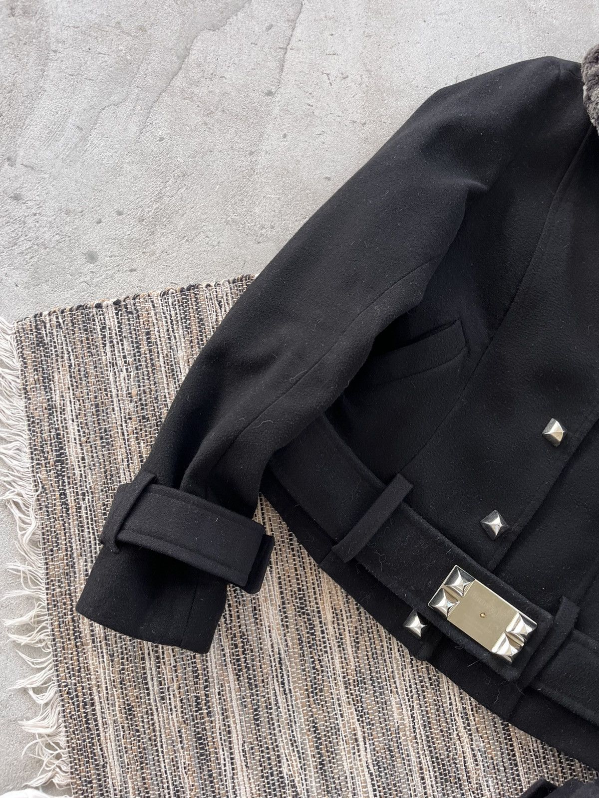 Philipp Plein Vintage Philipp Plein Wool Jacket Fur Collar Gothic Luxury Size M / US 6-8 / IT 42-44 - 3 Thumbnail