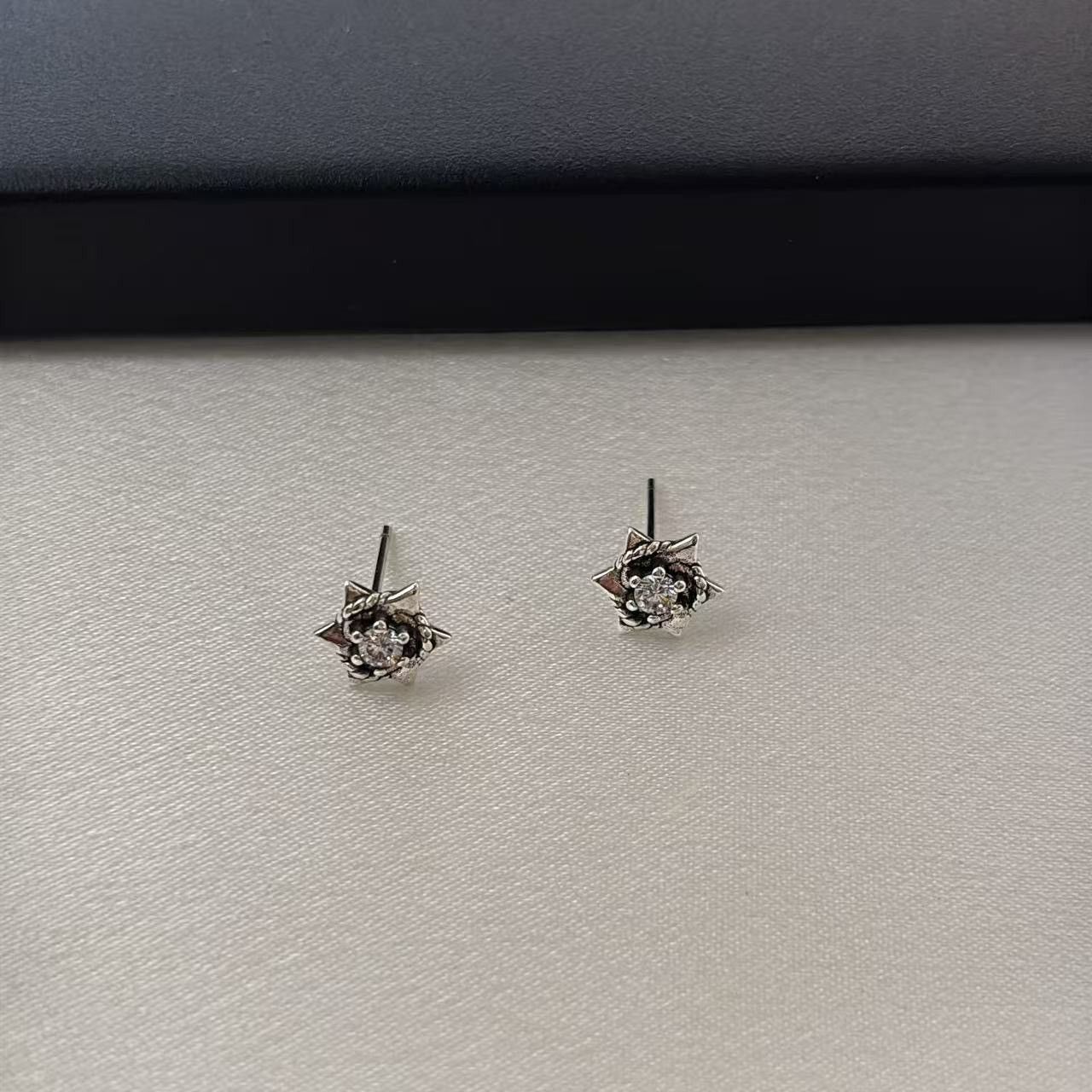Other 9mm CZ Star Stud Earrings for Men Women Unisex Punk Hip Hop Size ONE SIZE - 2 Thumbnail