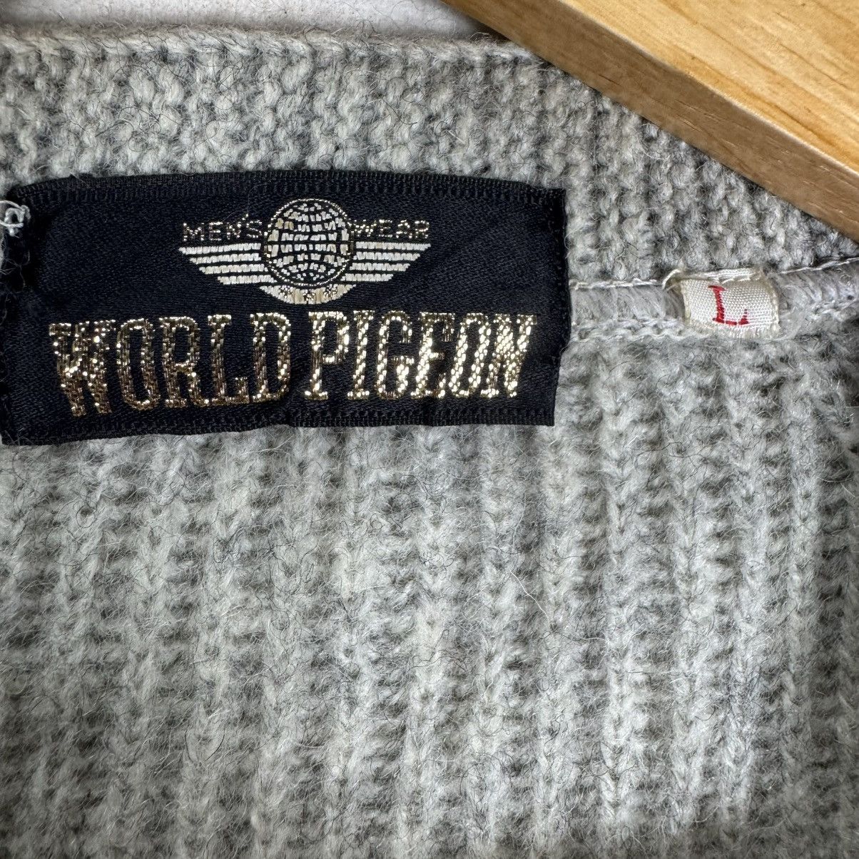 Vintage 🌟60s WORLD PIGEON MOHAIR GRIZLY CARDIGAN JACKET Size US L / EU 52-54 / 3 - 9 Thumbnail