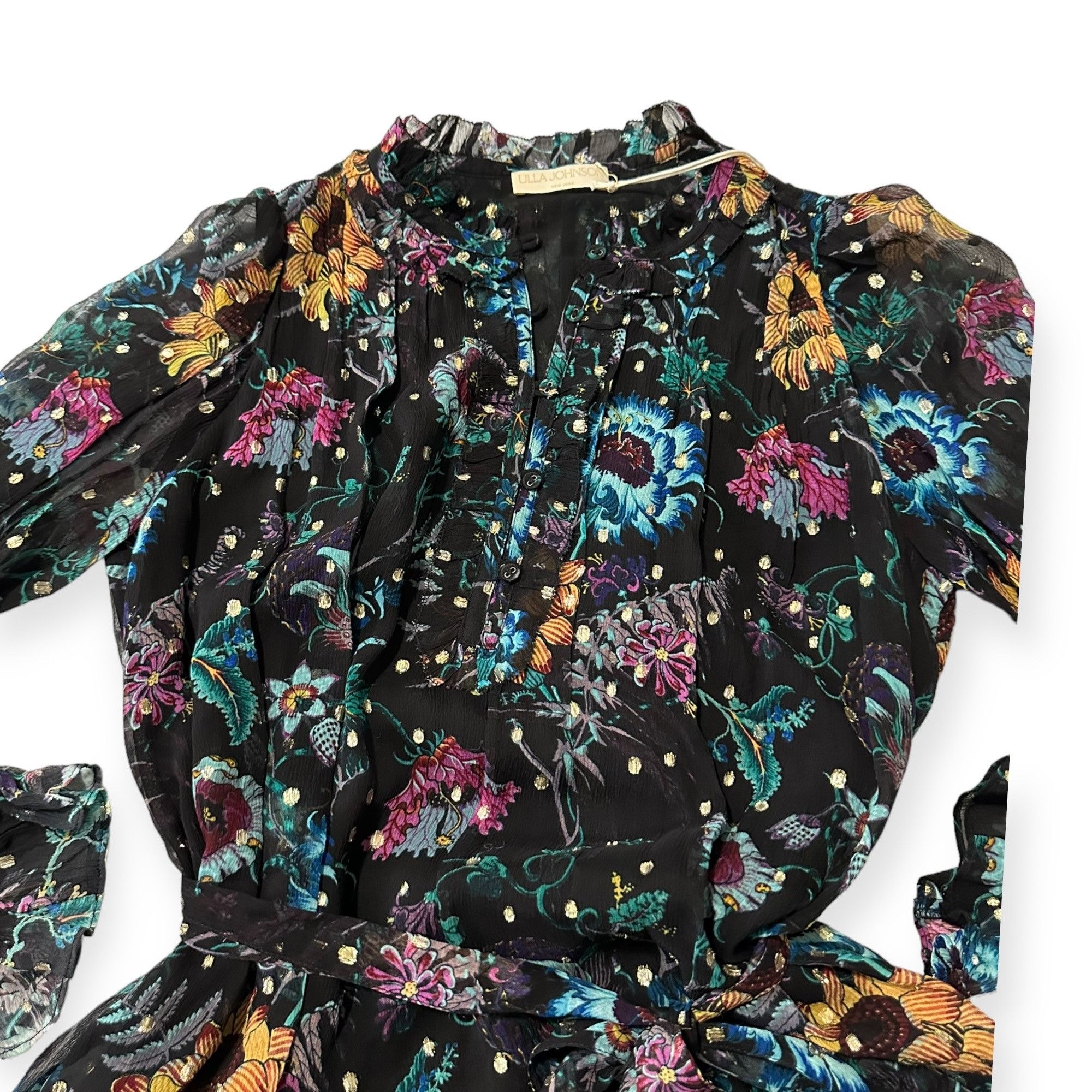 Ulla Johnson Ulla Johnson Anais Dress in Black Iris, Size 0, NWT Size XS / US 0-2 / IT 36-38 - 7 Thumbnail