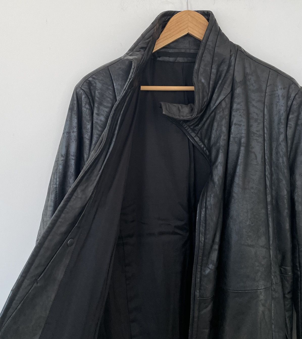Julius 16aw padded high neck distressed leather jacket Size US M / EU 48-50 / 2 - 3 Thumbnail