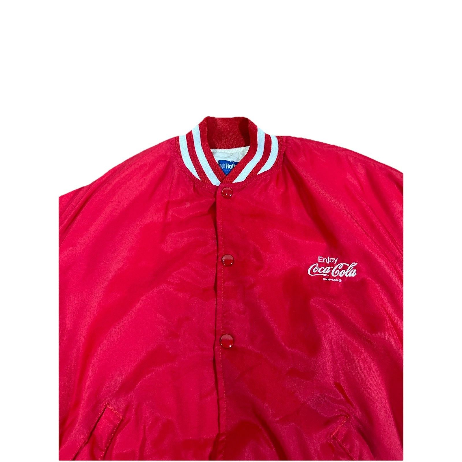 Coca Cola Vintage Coca Cola Nylon Satin Varsity Style Bomber Jacket Co Size US XL / EU 56 / 4 - 3 Thumbnail
