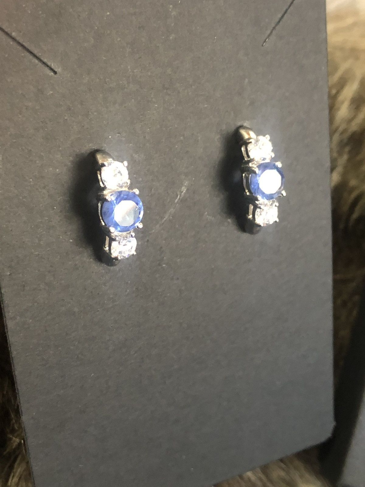 Jewelry Freida Rothman triple stone half hoop sterling earrings NIB Size ONE SIZE - 6 Thumbnail