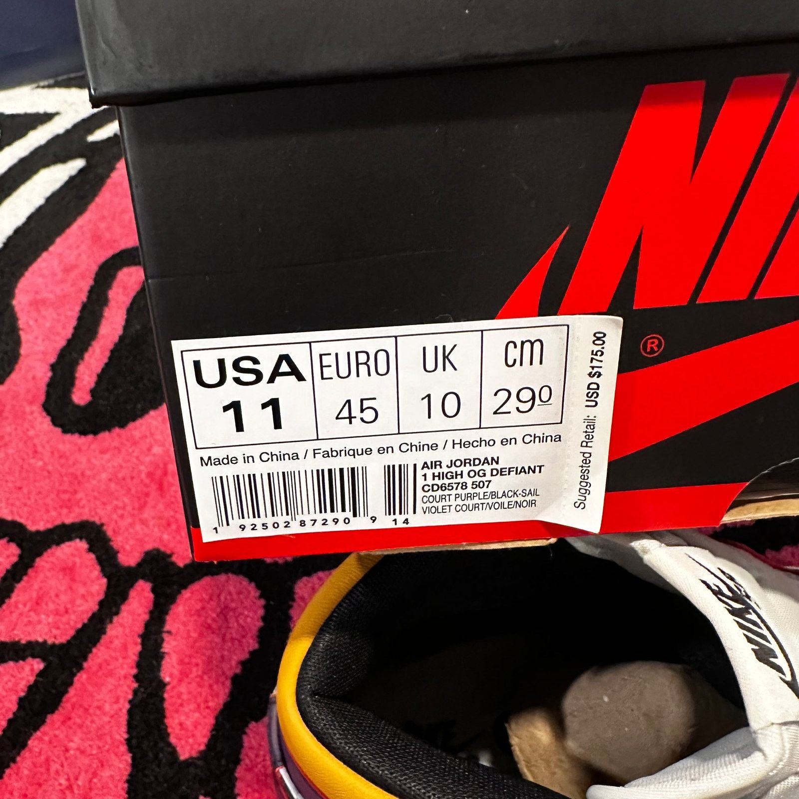 Jordan Brand Jordan 1 Retro High OG Defiant SB – LA to Chicago – Size 11 Size US 11 / EU 44 - 7 Thumbnail