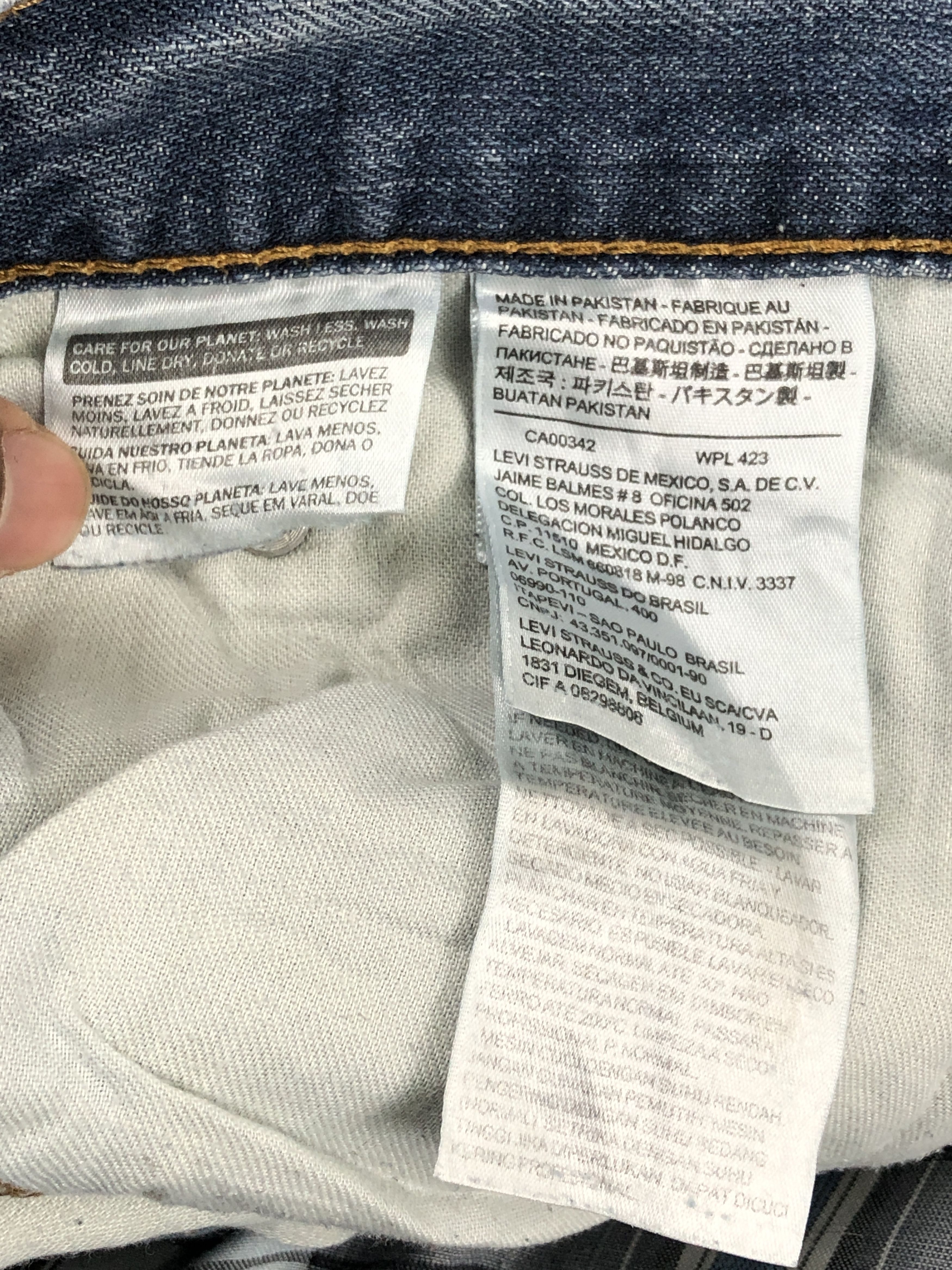 Levi's Rusty Vintage Levis 559 Faded Blue Jeans DP2356 Size US 34 / EU 50 - 15 Thumbnail