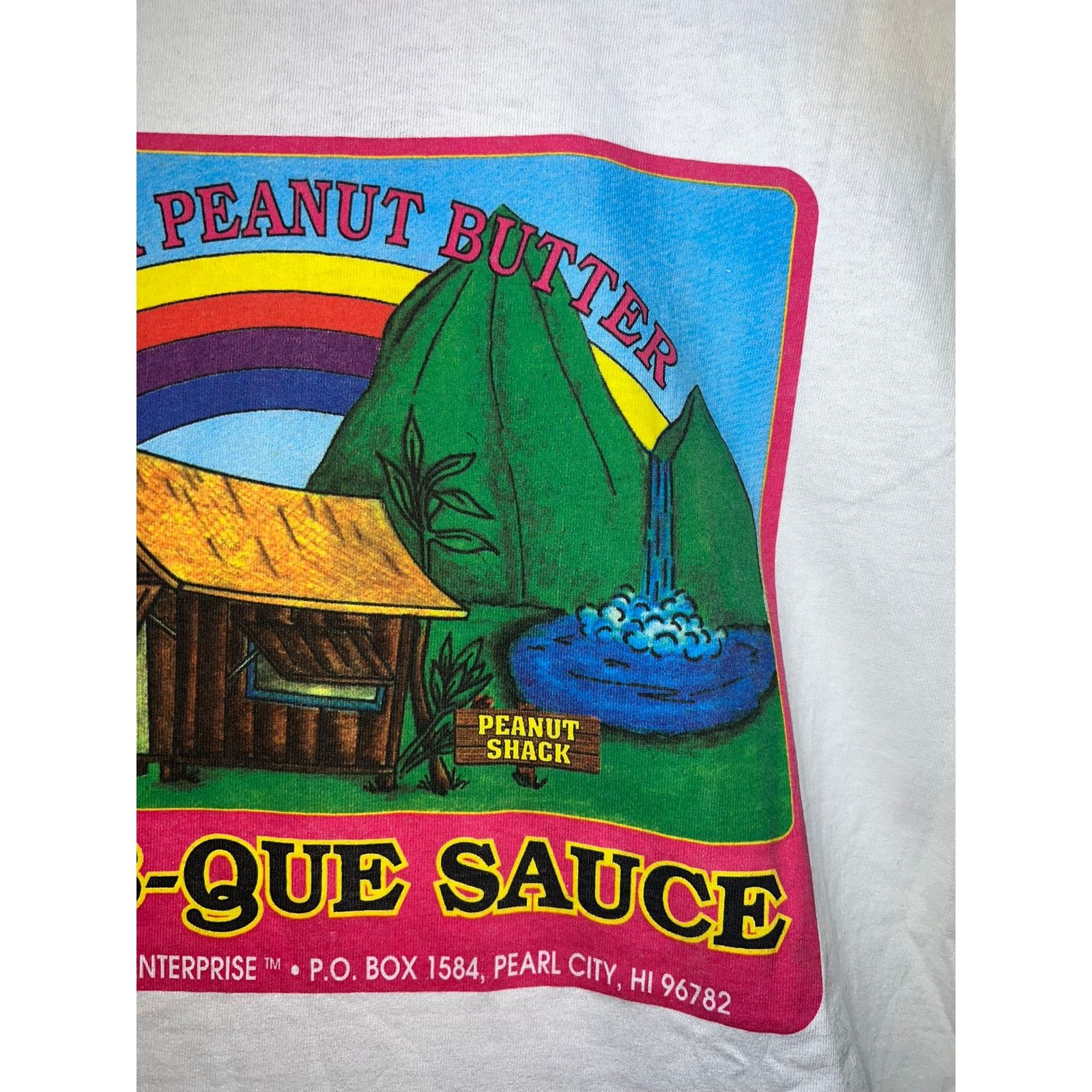 Hanes Vintage Ohana Shirt Peanut Butter BBQ Sauce Bar-B-Que Tee XL Size US XL / EU 56 / 4 - 10 Thumbnail