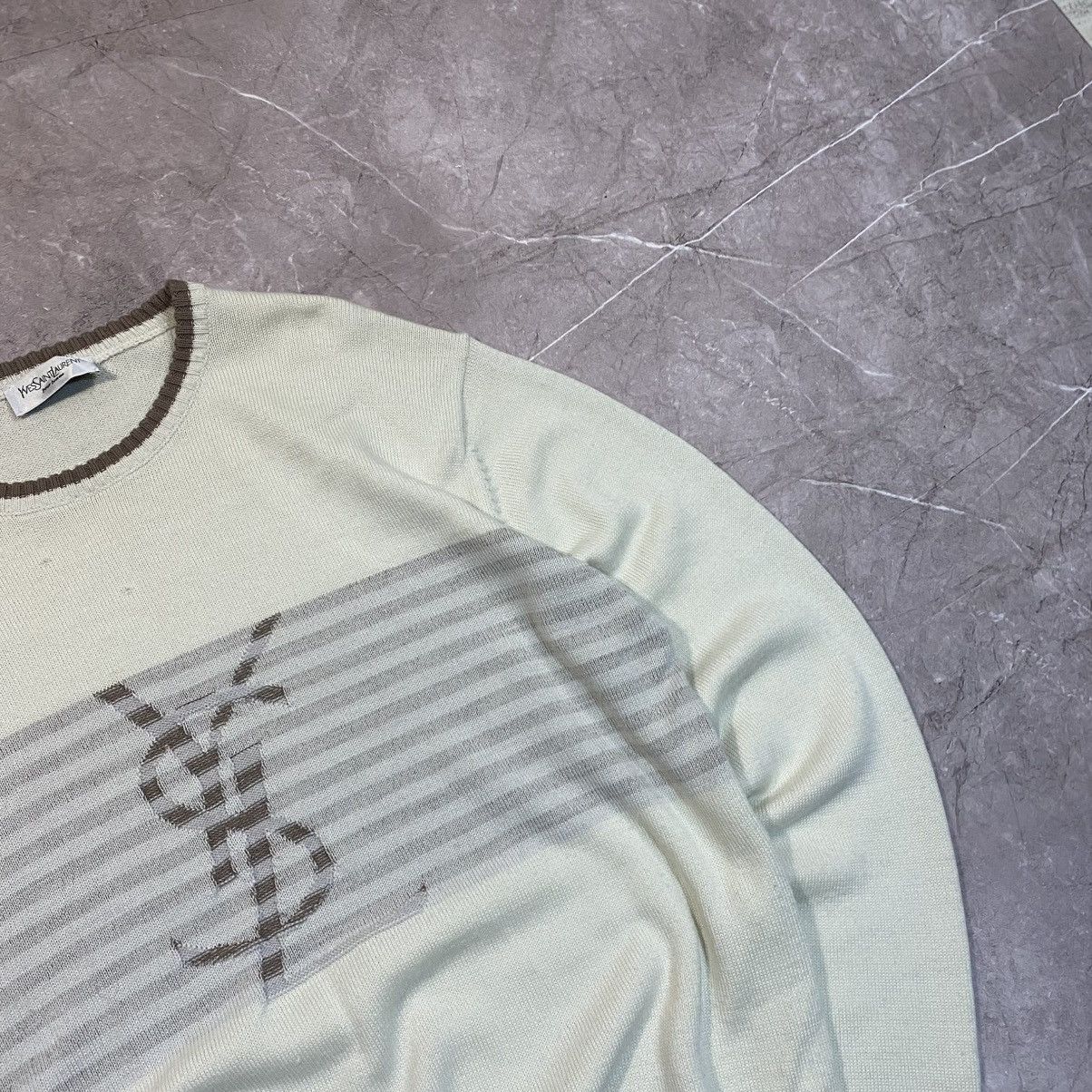 Yves Saint Laurent VINTAGE YVES SAINT LAURENT YSL BIG LOGO SWEATER 00S Size US XL / EU 56 / 4 - 3 Thumbnail