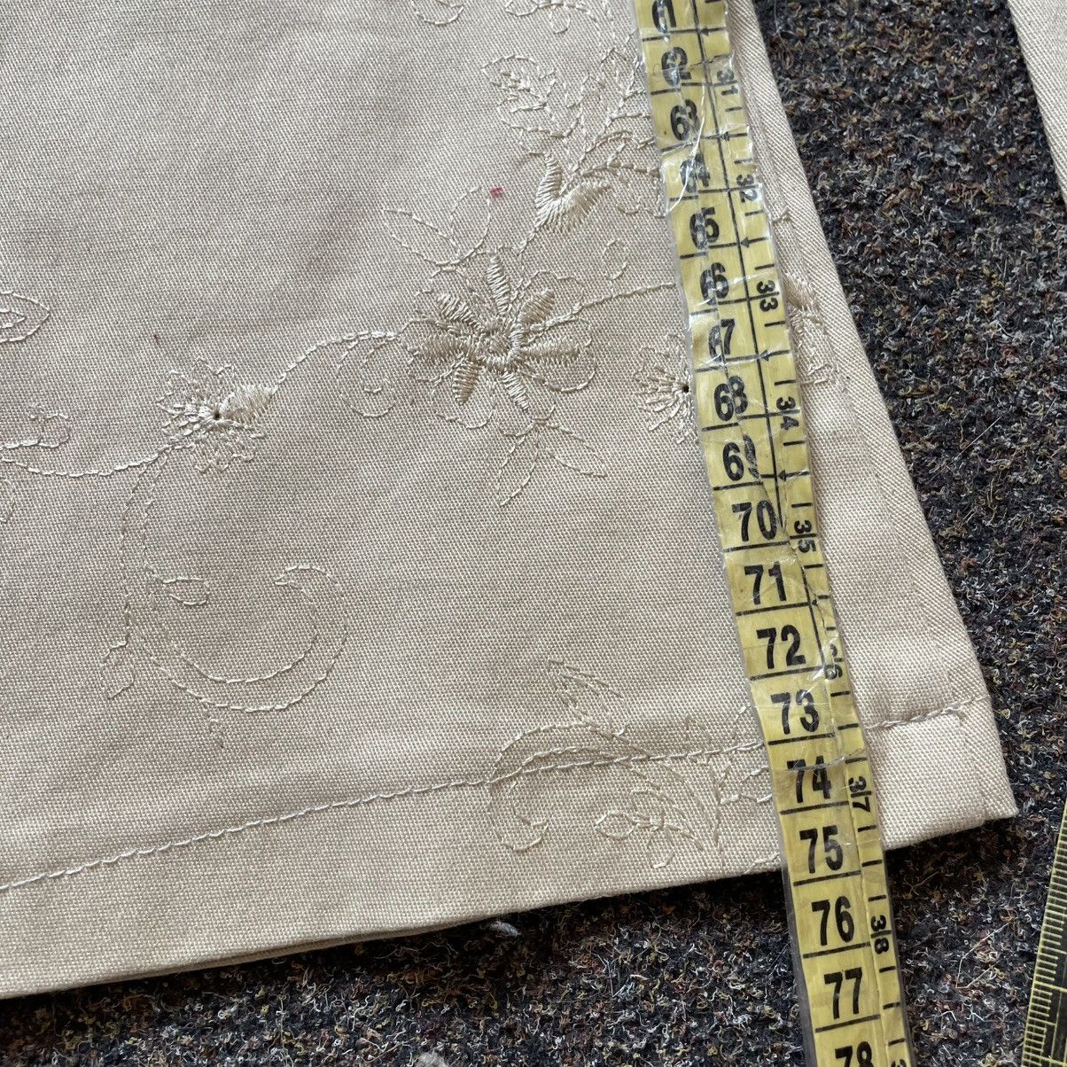 Vintage Vintage Y2K Cream Wide Leg Flare Pants Bootcut Skate Logo 31 Size 31" - 6 Thumbnail