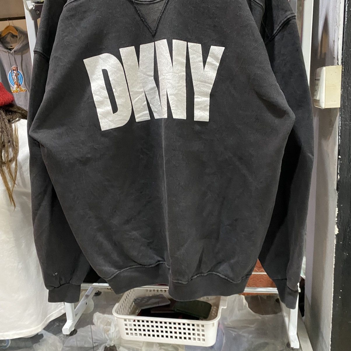 DKNY Vintage DKNY Jeans Big Logo Sweatshirt Size US XL / EU 56 / 4 - 4 Thumbnail