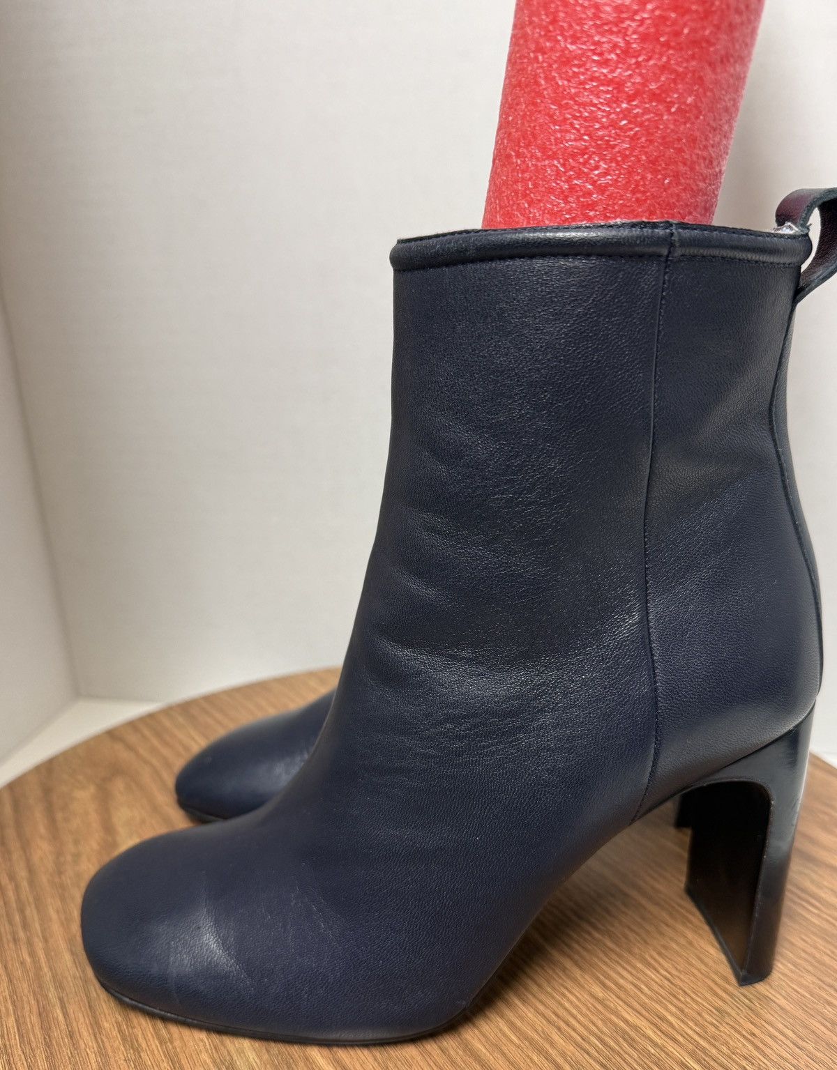 Rag & Bone Rag & Bone Salute Navy Ellis Leather Slim Profile Ankle Boot Size US 7.5 / IT 37.5 - 3 Thumbnail