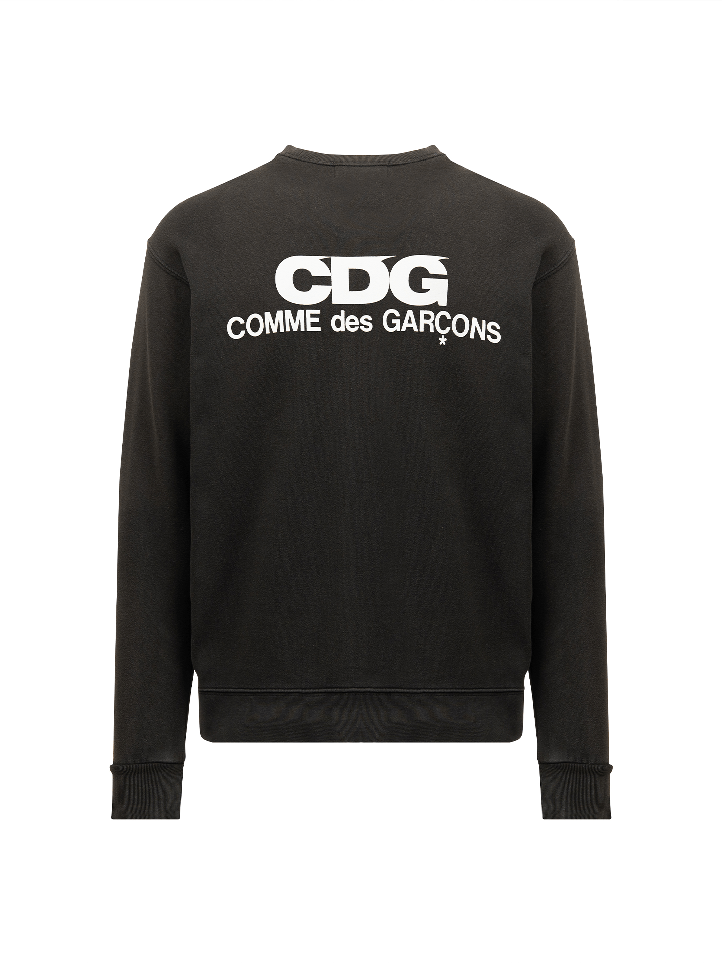 Comme des Garcons COMME des GARÇONS CDG logo washed black crewneck sweatshirt Size US XL / EU 56 / 4 - 2 Thumbnail