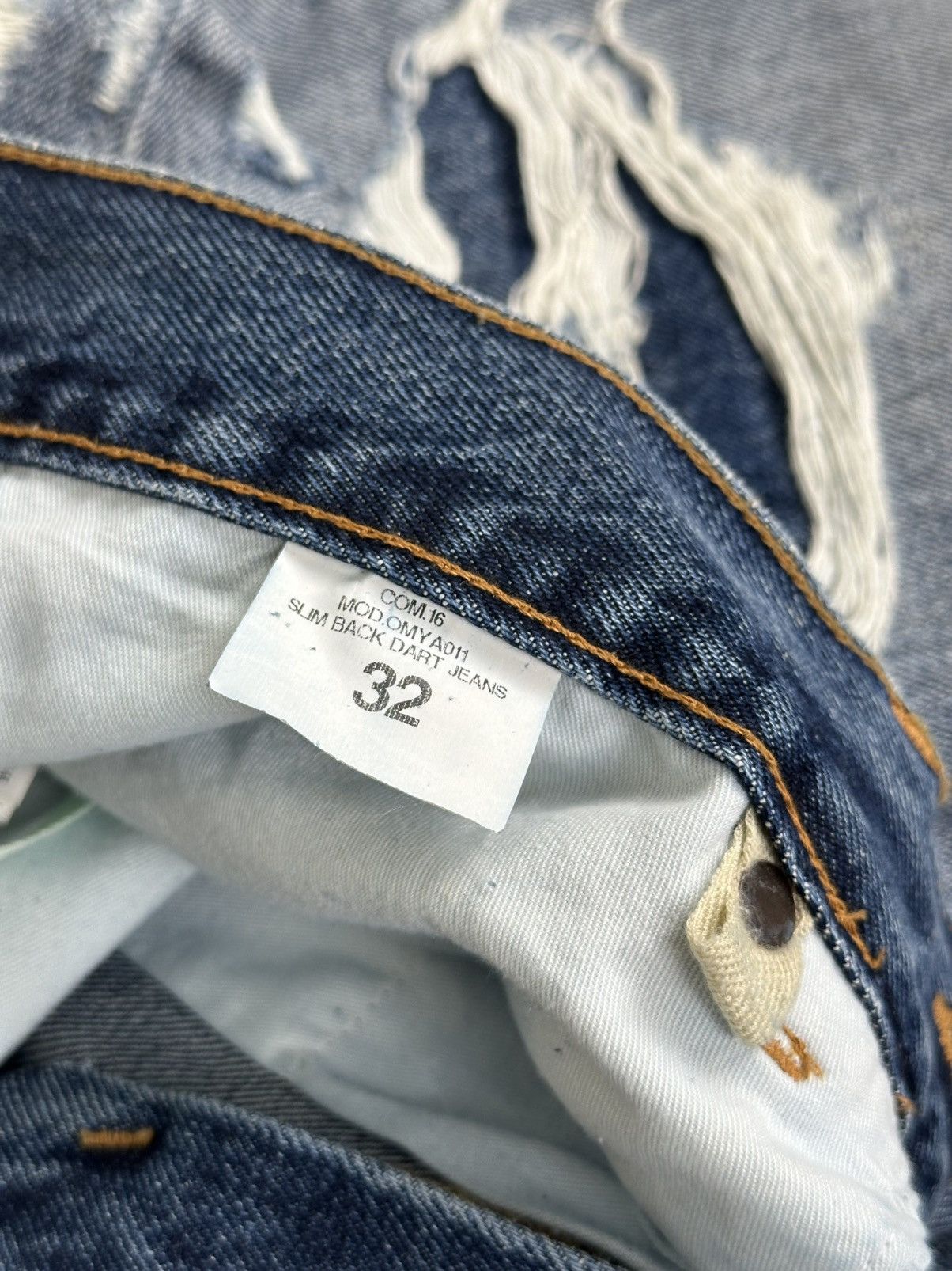 Off-White Off-White - Virgil Abloh AW18 Coulisse Slim Distressed Jeans Size US 32 / EU 48 - 15 Thumbnail