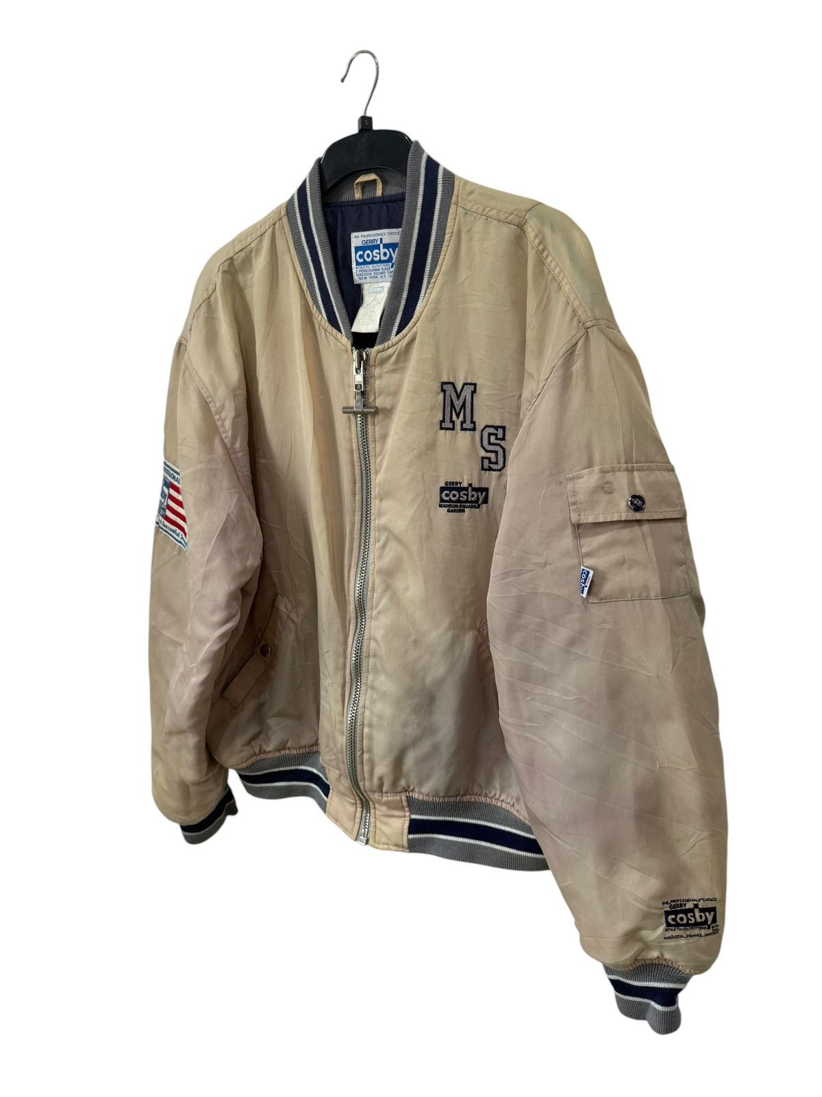 Vintage Vintage 80s Gerry Cosby Bomber Jacket Embroidered Design Size US L / EU 52-54 / 3 - 3 Thumbnail