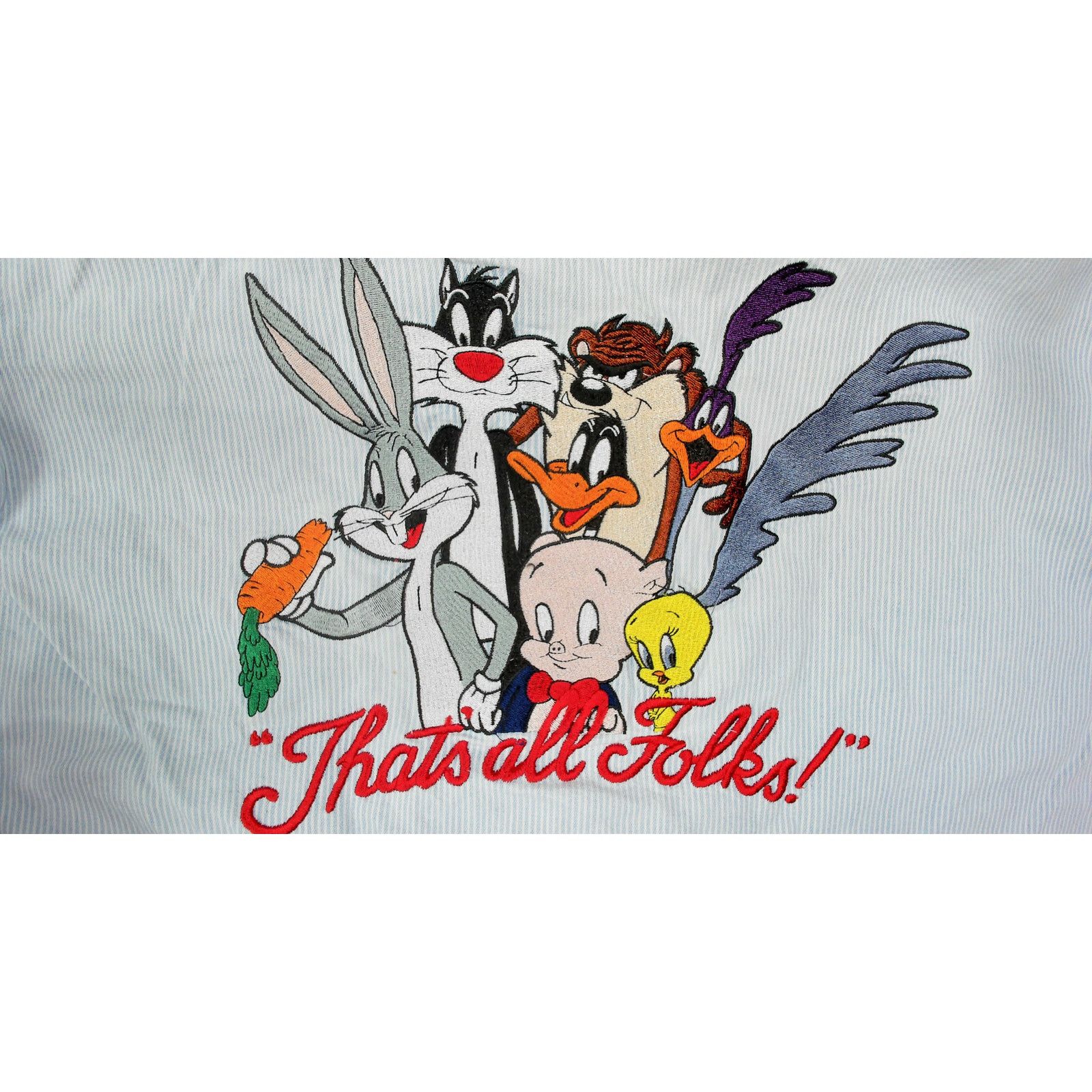 Acme Clothing Acme Clothing / Vintage 1993 Looney Tunes Boxy Denim Shirt Size US M / EU 48-50 / 2 - 10 Thumbnail