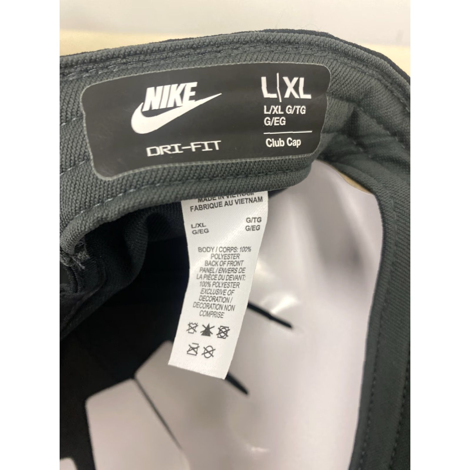 Nike NIKE BLACK BASEBALL HAT CLUB SWOOSH L/XL NEW WT UNISEX /474 DRI-FIT ADJUSTABLE CAP /472? Size ONE SIZE - 8 Thumbnail