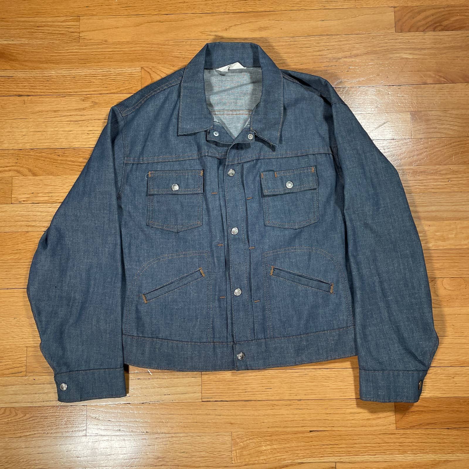 Jc Penney Vintage 70s JCPennys Lightweight Denim Overshirt Jacket | Grailed