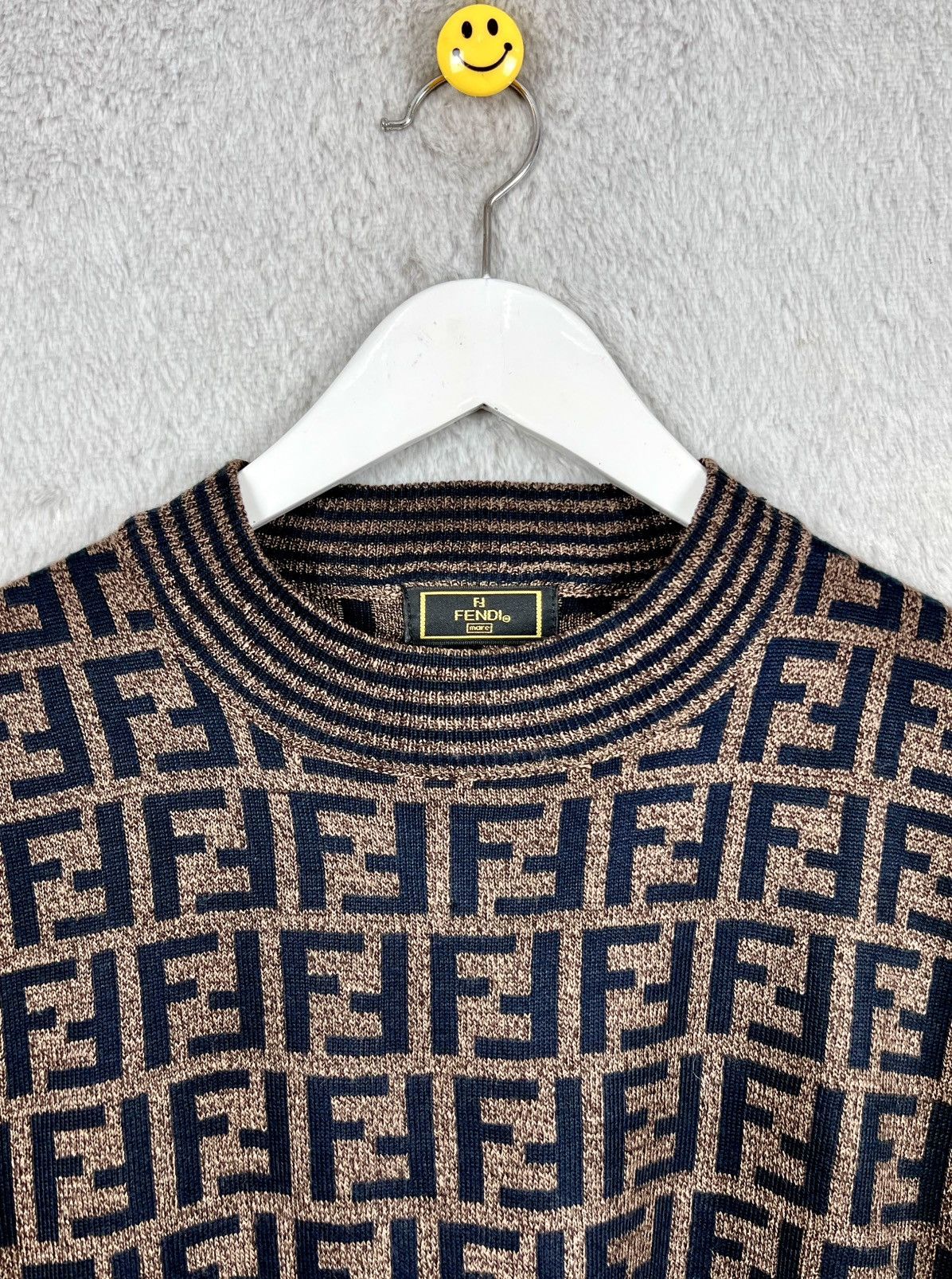 Fendi Fendi Zucca Knit Sweater Size US L / EU 52-54 / 3 - 2 Thumbnail