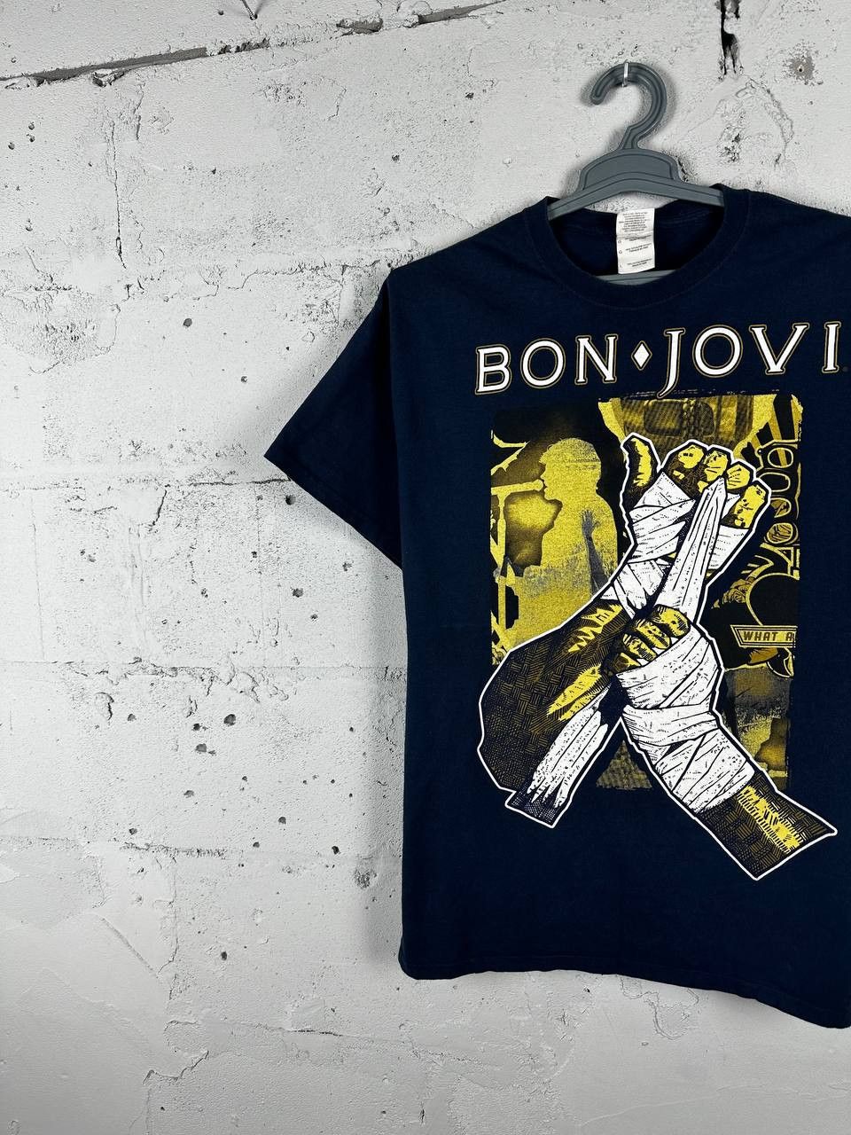 Band Tees × Bon Jovi × Vintage Bon Jovi Because We Can Tour Faded Vintage Tee Concert Y2K Size US L / EU 52-54 / 3 - 2 Thumbnail