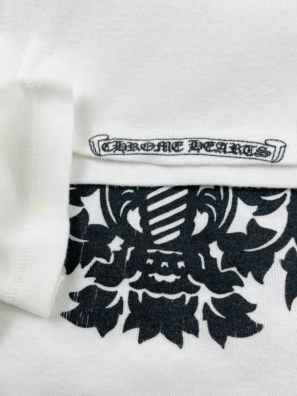 Chrome Hearts Chrome Hearts Dagger Logo Cropped Mini Baby Tee Tshirt Size ONE SIZE - 4 Thumbnail