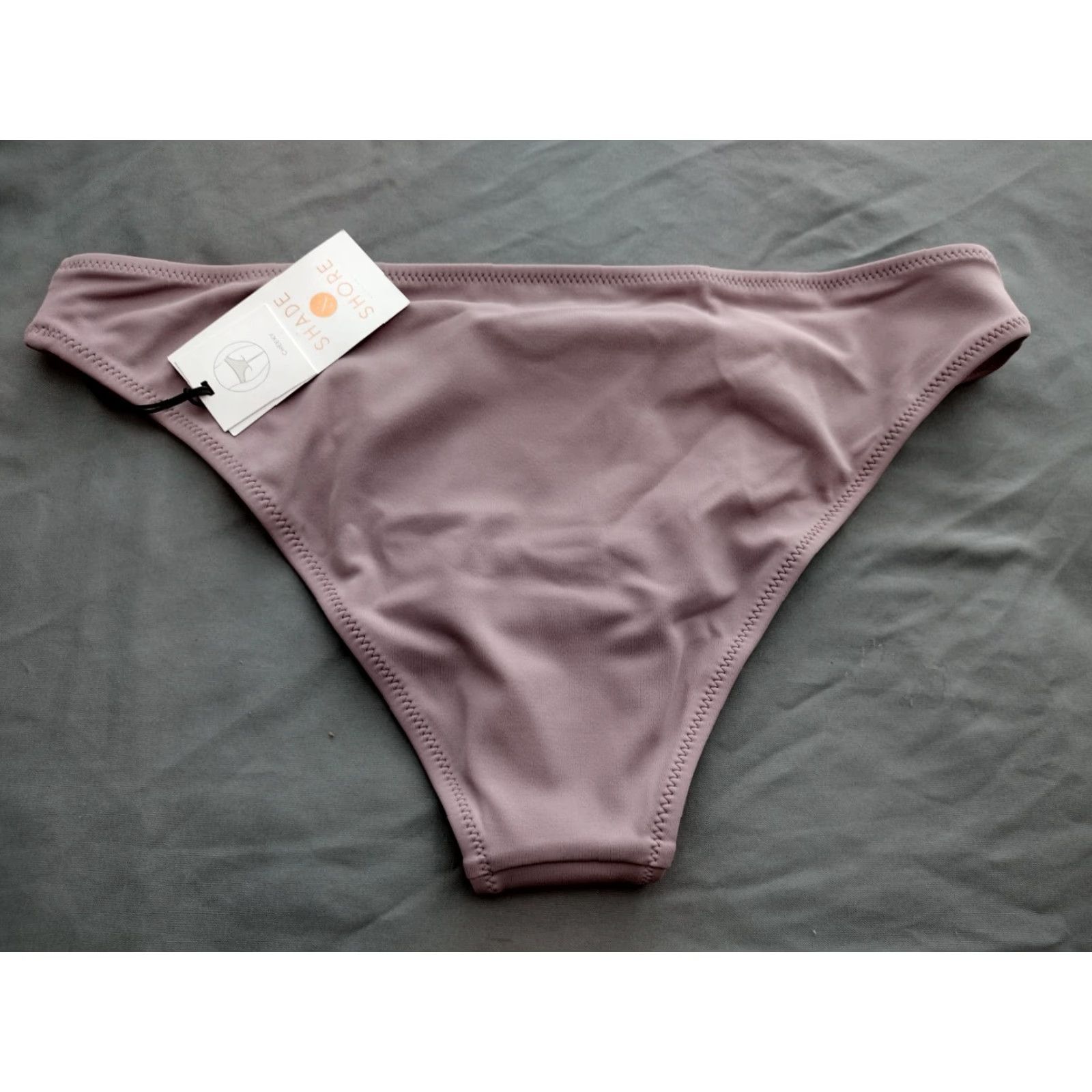 Vintage Shade & Shore Bikini Bottoms Women's Solid Purple Swimsuit S 4-6 Size 28" / US 6 / IT 42 - 2 Thumbnail