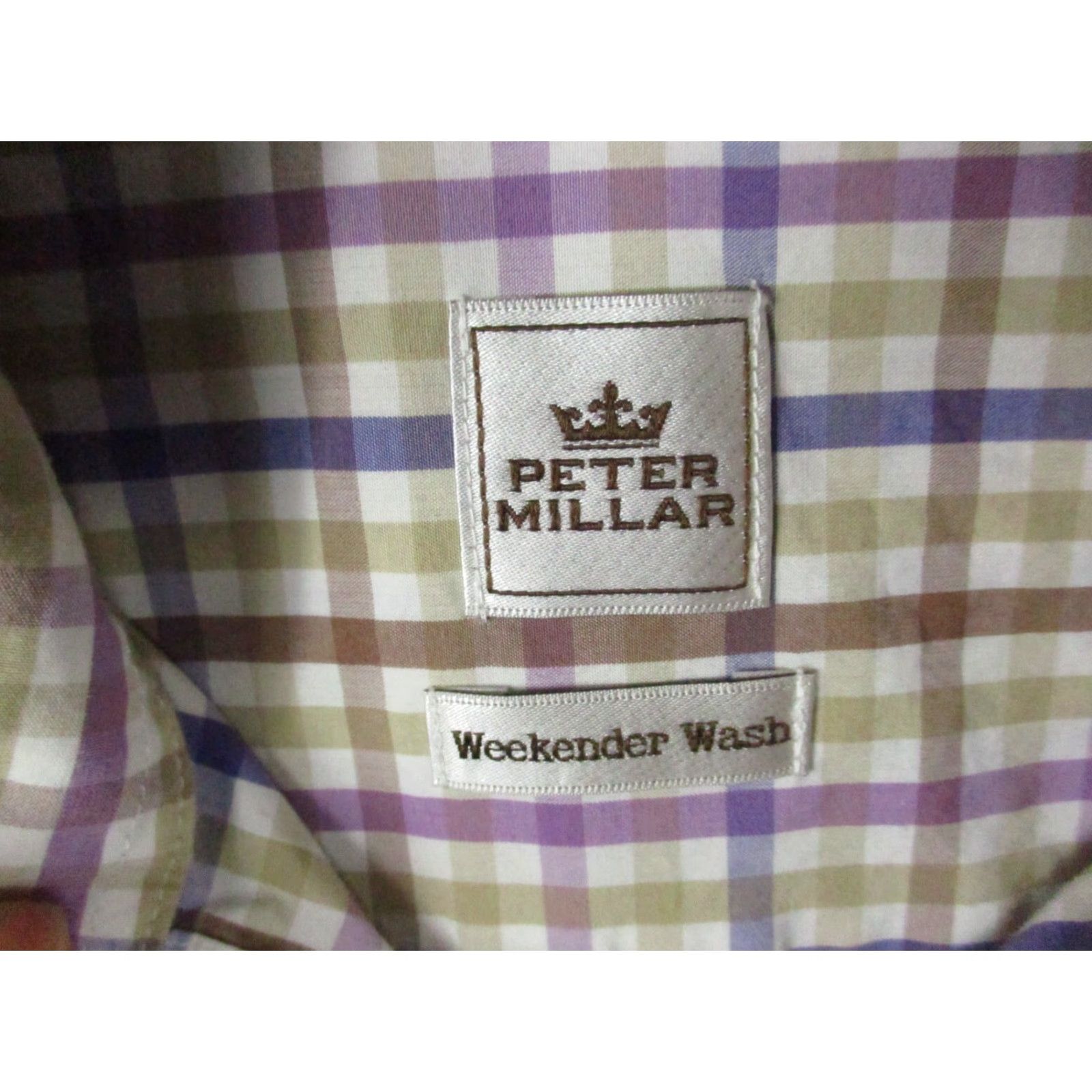 Peter Millar Peter Millar Shirt Small Men Weekender Wash Long Sleeve Plaid Check Cotton Size US S / EU 44-46 / 1 - 5 Thumbnail