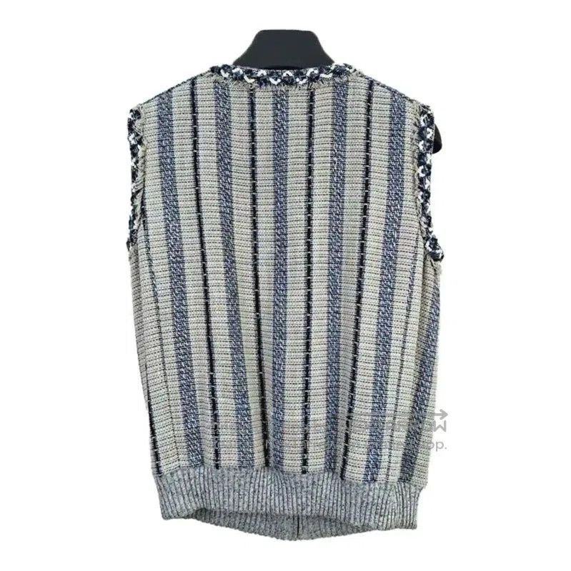 Chanel Chanel Gray Linen Women's Sweater . Size M / US 6-8 / IT 42-44 - 2 Thumbnail