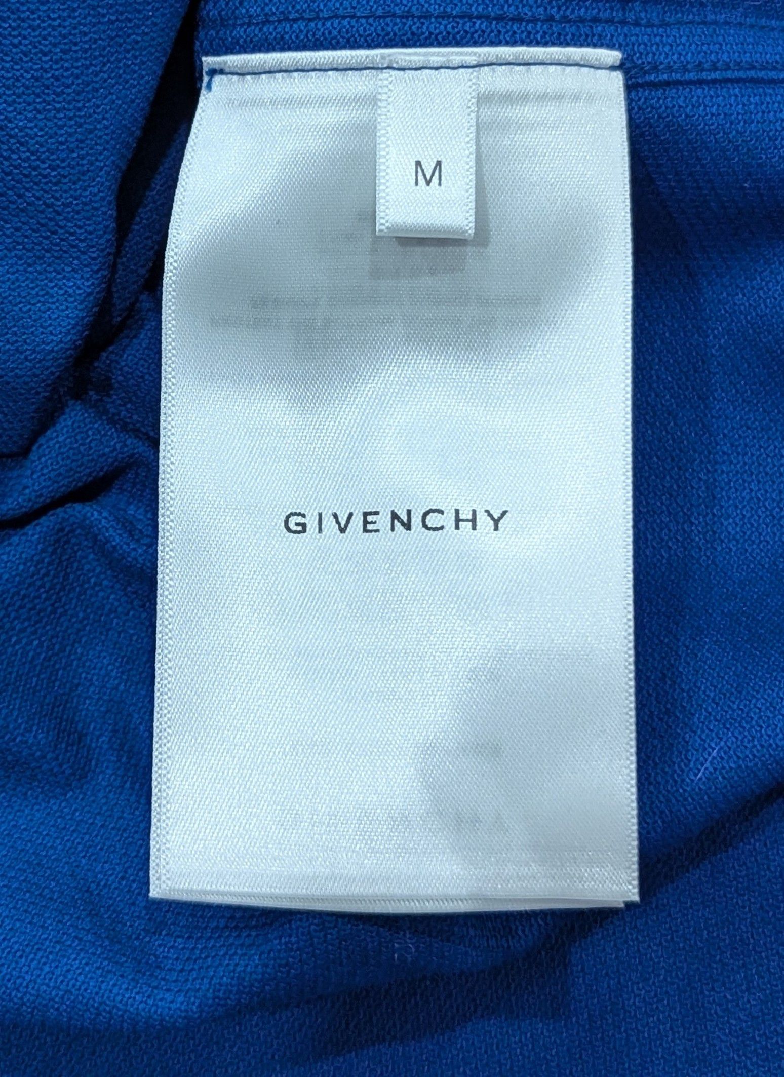 Givenchy GIVENCHY Cotton Pique Polo Shirt Electric Blue Medium Size US M / EU 48-50 / 2 - 6 Thumbnail