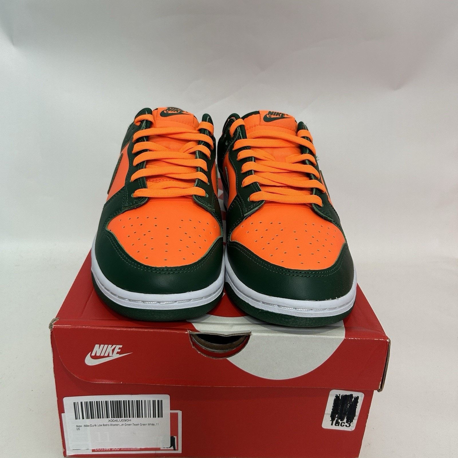 Nike Nike Dunk Low Retro “Miami/Gorge Green-White” DD1391-300 Size US 11 / EU 44 - 2 Thumbnail