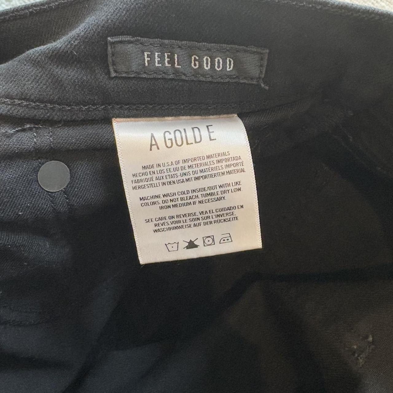 Agolde Agolde Feel Good Men’s Black Ripped Knee Skinny Jeans Size US 31 - 6 Thumbnail