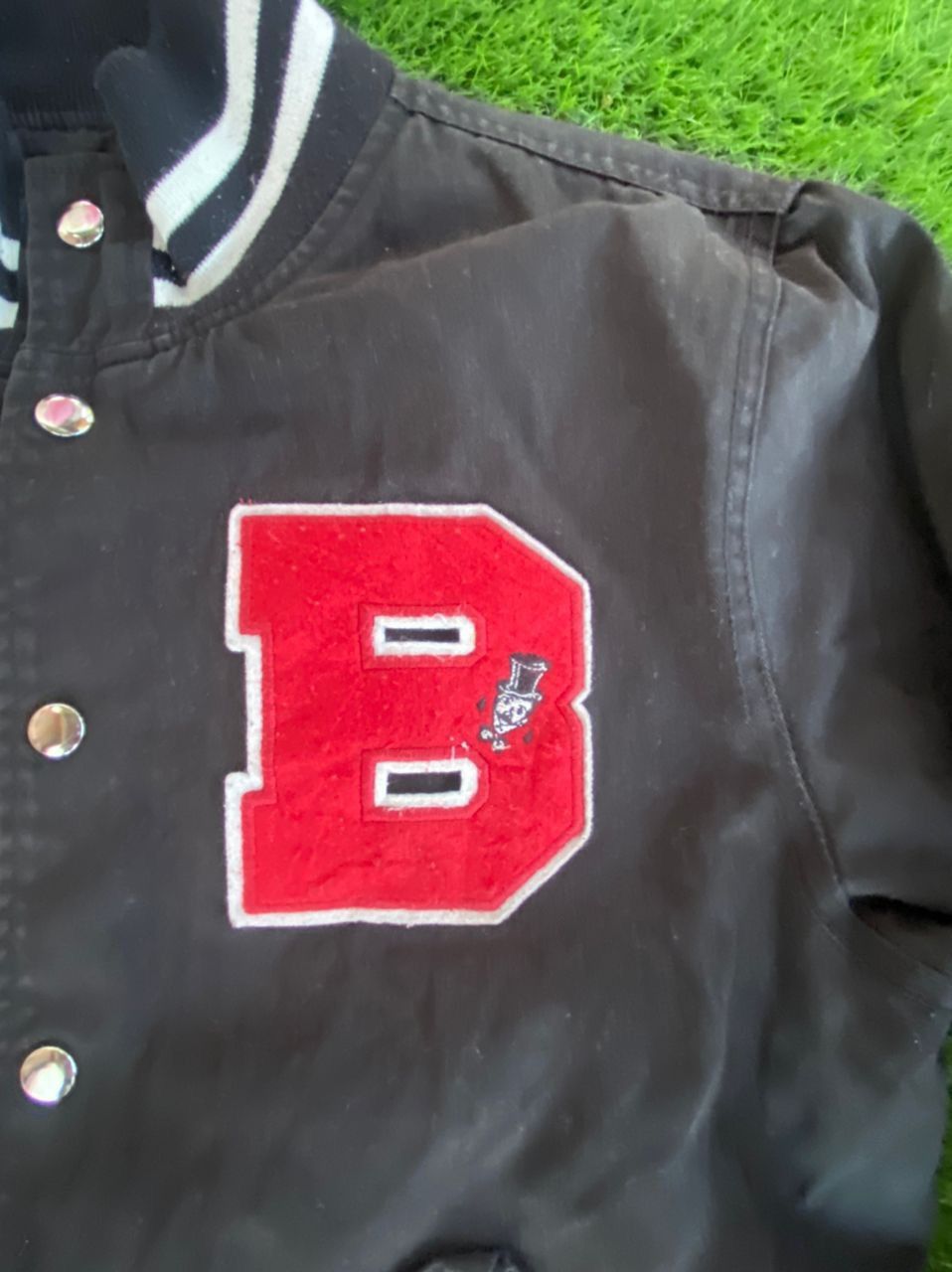 Japanese Brand Denim & Any Oldaarmy Black Varsity Jacket Size US L / EU 52-54 / 3 - 5 Thumbnail