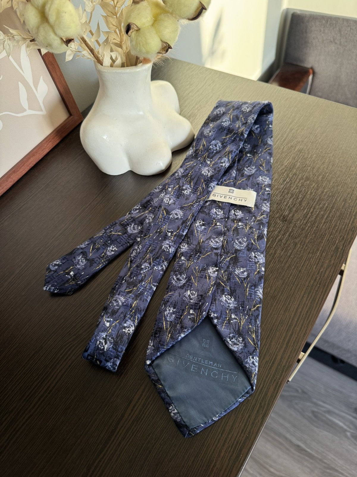 Givenchy Givenchy Floral Monogram silk tie Size ONE SIZE - 2 Thumbnail