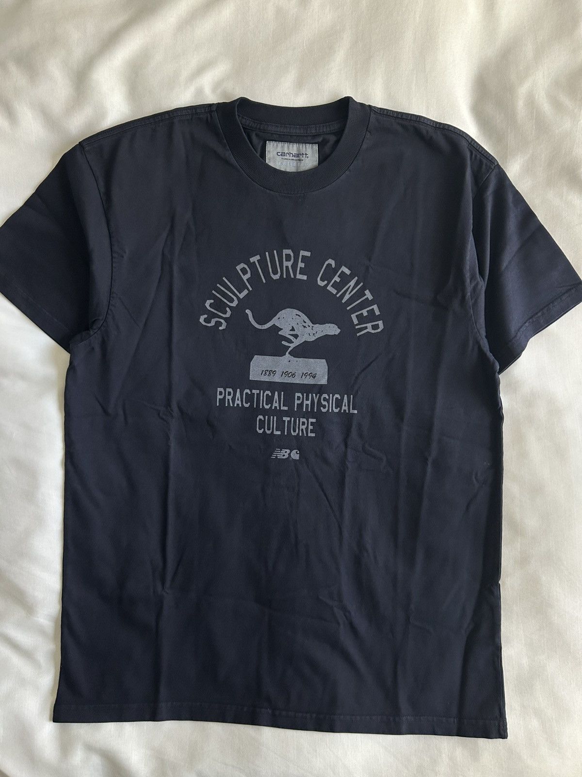 Carhartt Wip × New Balance Carhartt WIP New Balance Sculpture Center Tee Navy Size US S / EU 44-46 / 1 - 2 Thumbnail
