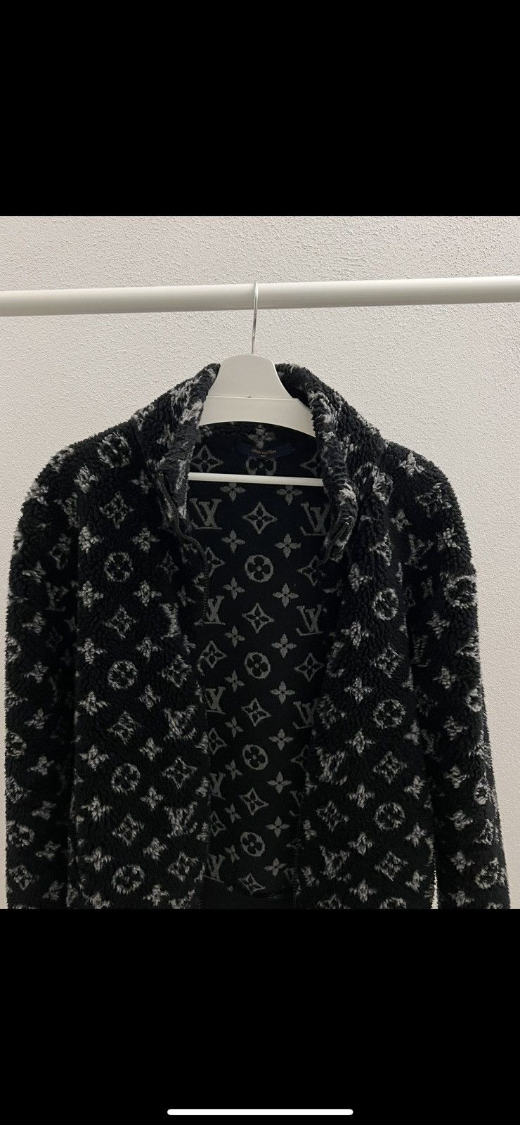 Louis Vuitton Louis Vuitton Monogram Jacquard Fleece Jacket Black White Size US S / EU 44-46 / 1 - 5 Thumbnail